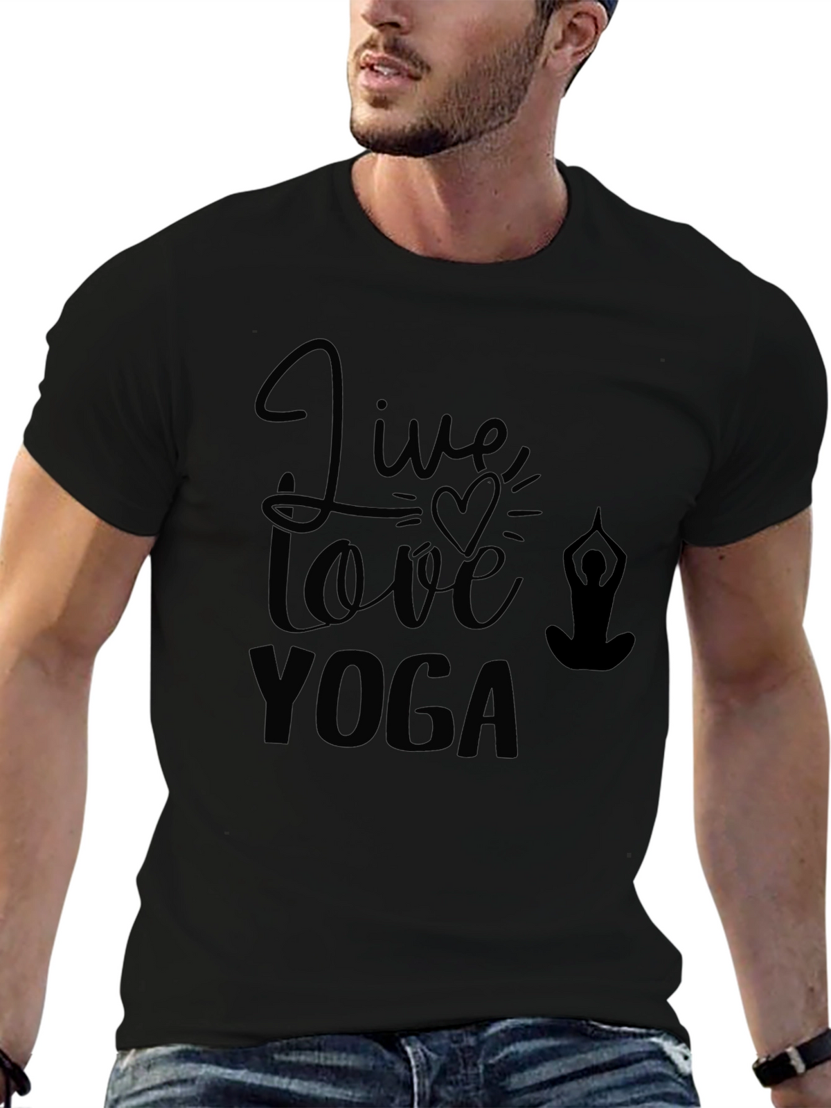 Live Love Yoga Graphic Tee - Stylish & Comfy