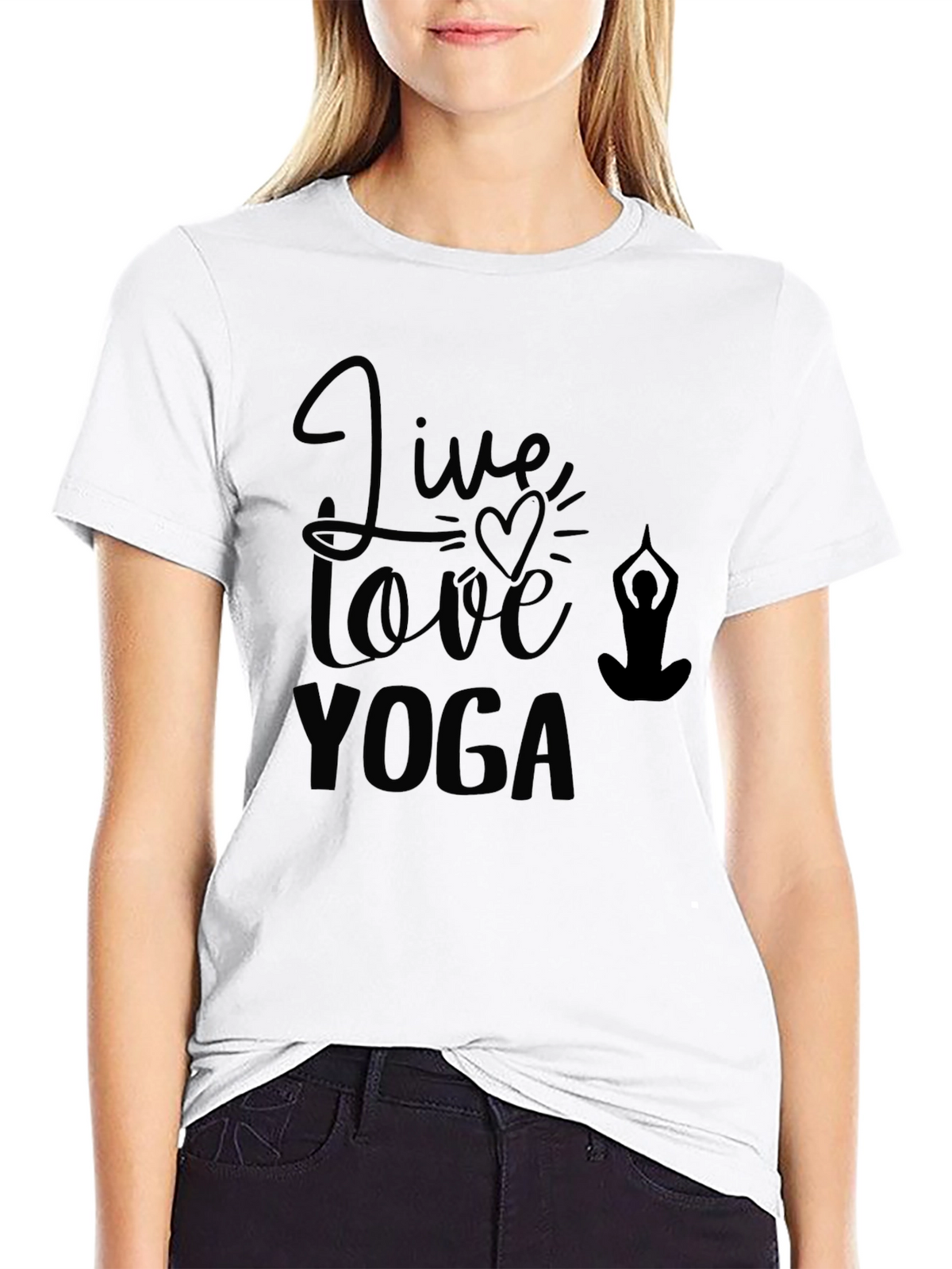 Live Love Yoga Graphic Tee - Stylish & Comfy