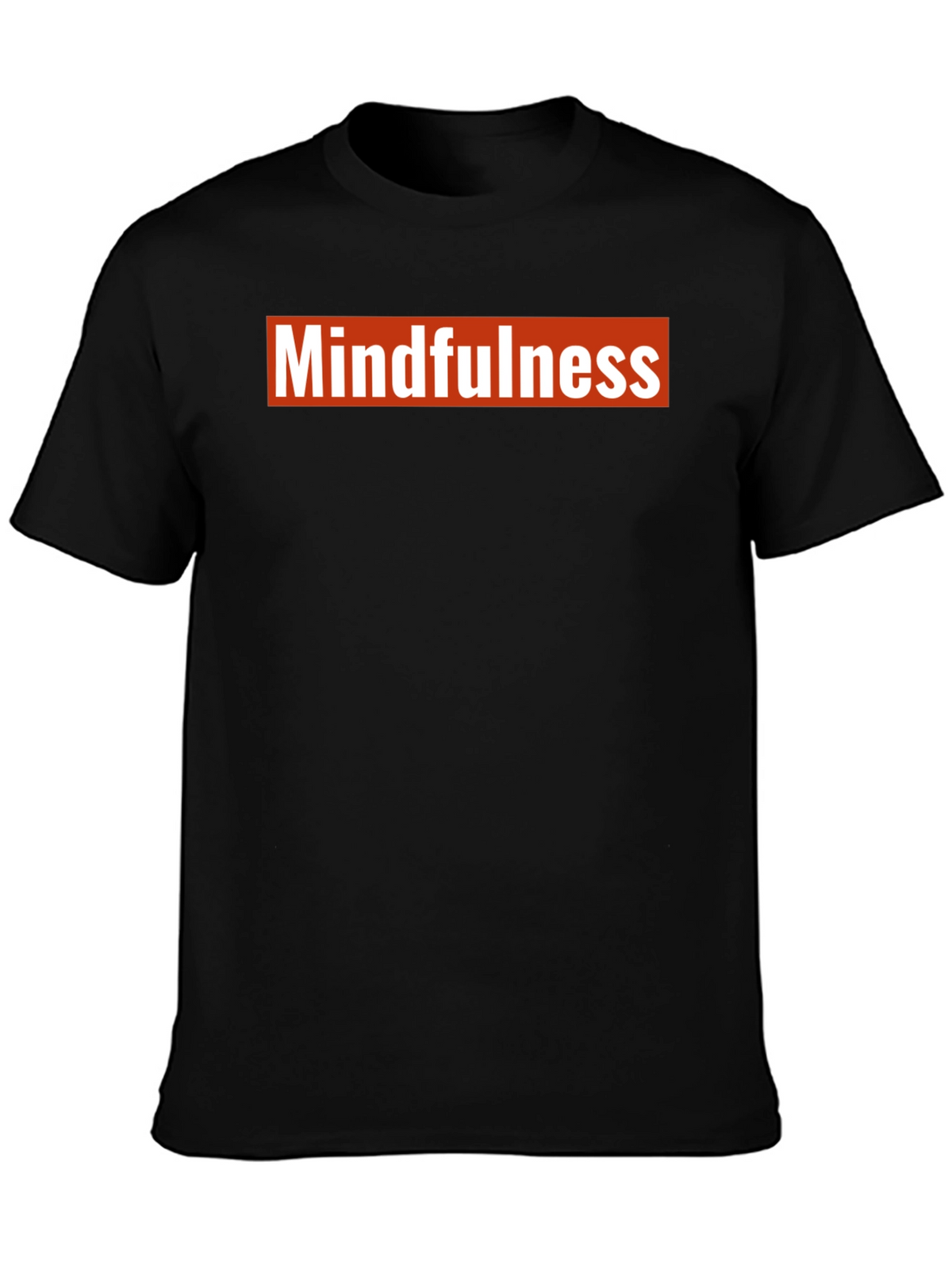 Mindfulness Black T-Shirt - Casual Comfort