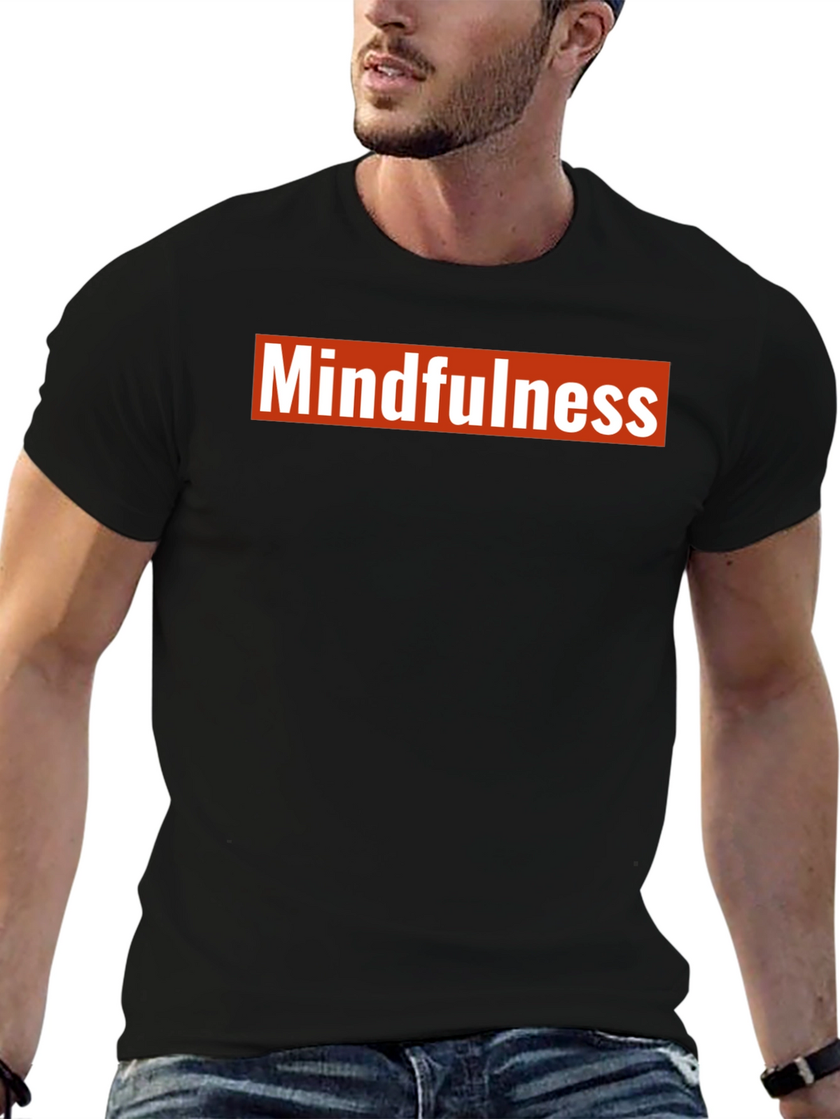 Mindfulness Black T-Shirt - Casual Comfort