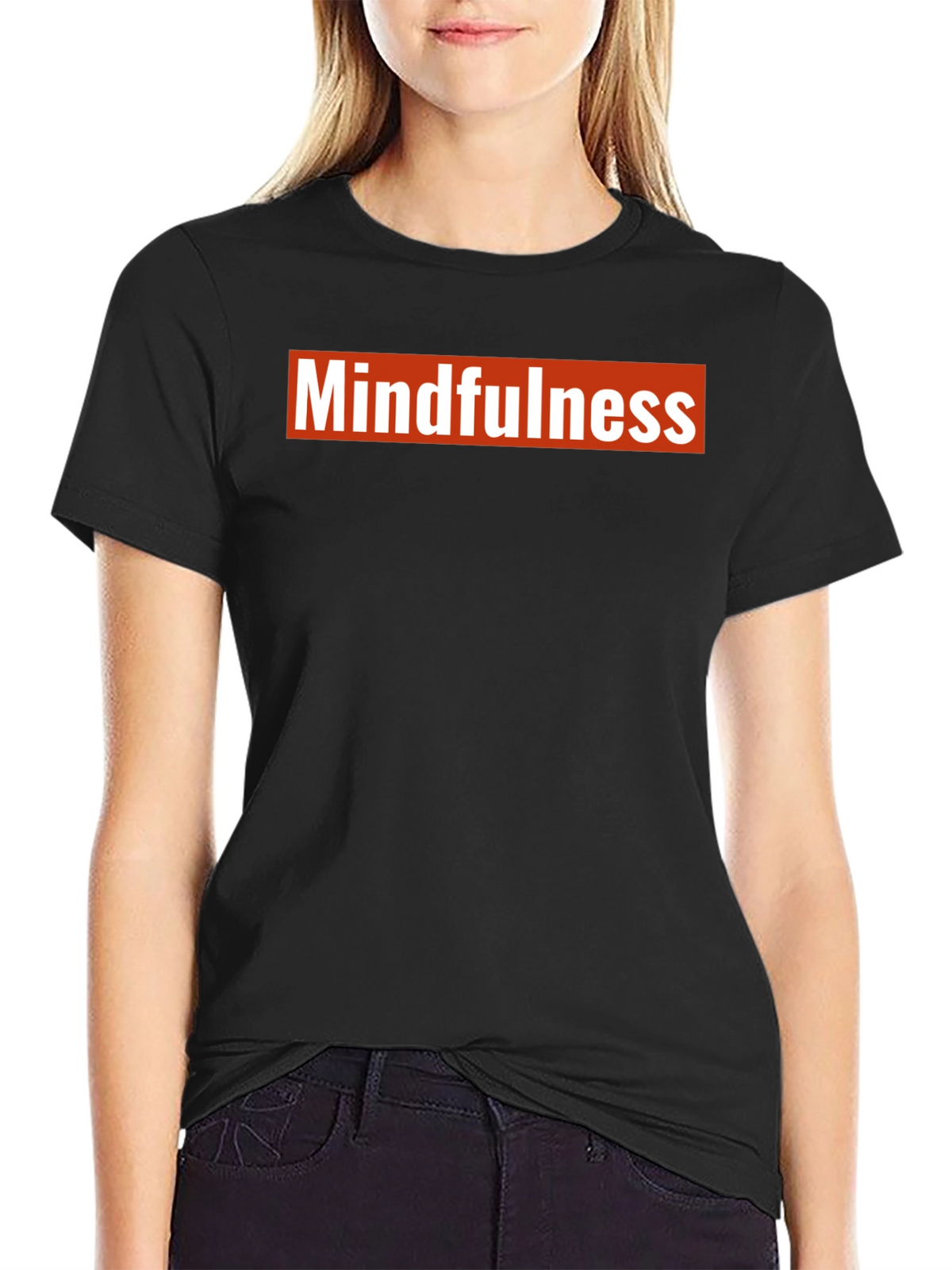 Mindfulness Black T-Shirt - Casual Comfort