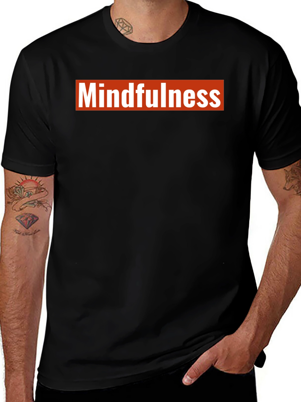 Mindfulness Black T-Shirt - Casual Comfort