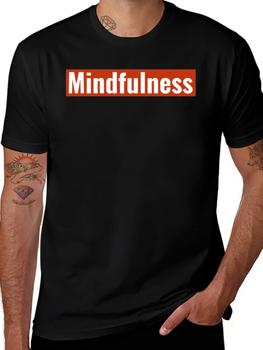 Mindfulness Black T-Shirt - Casual Comfort