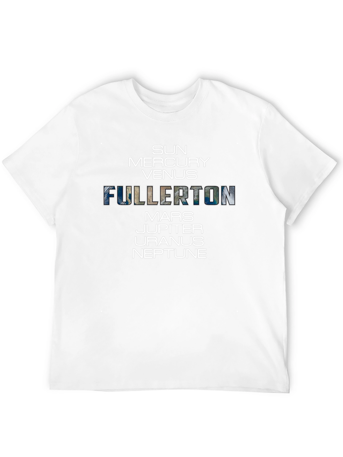 Fullerton Planets Black T-Shirt