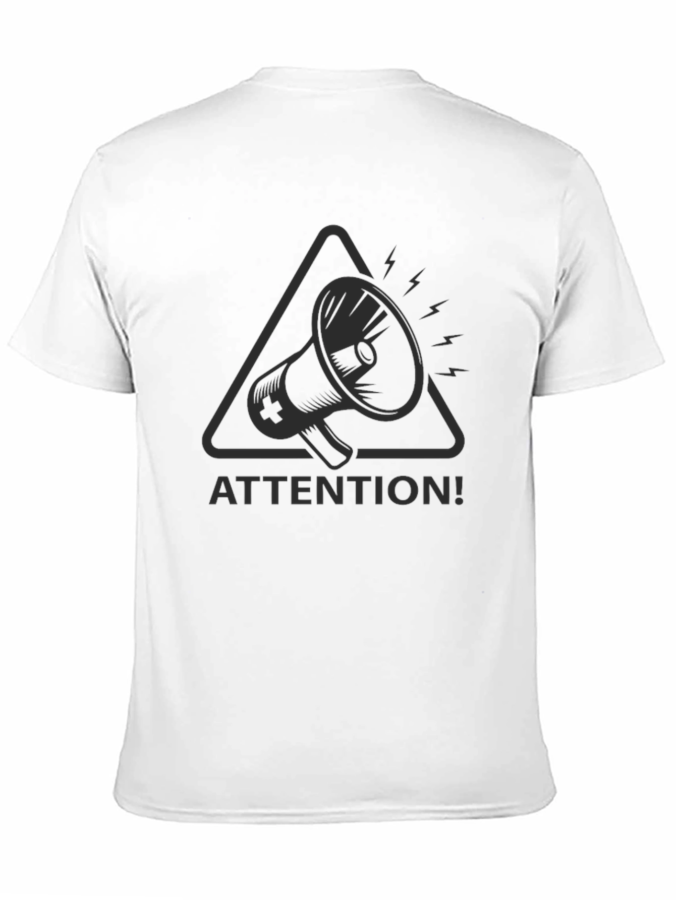 Attention Graphic Tee - Black