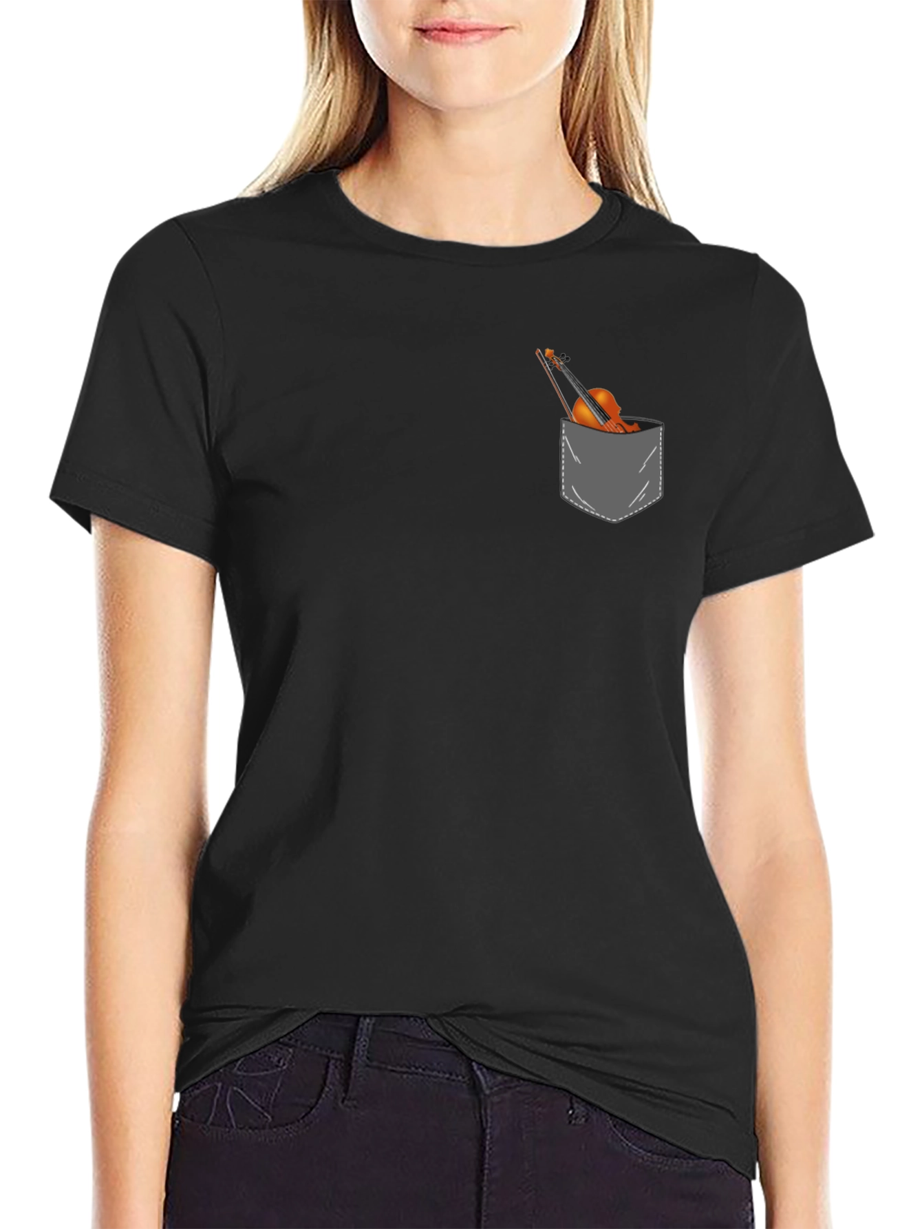 Violin in Pocket Graphic Tee