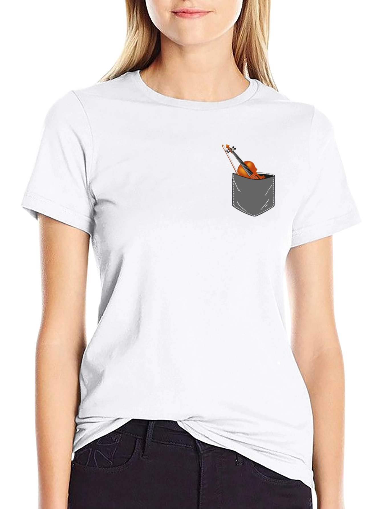 Violin in Pocket Graphic Tee
