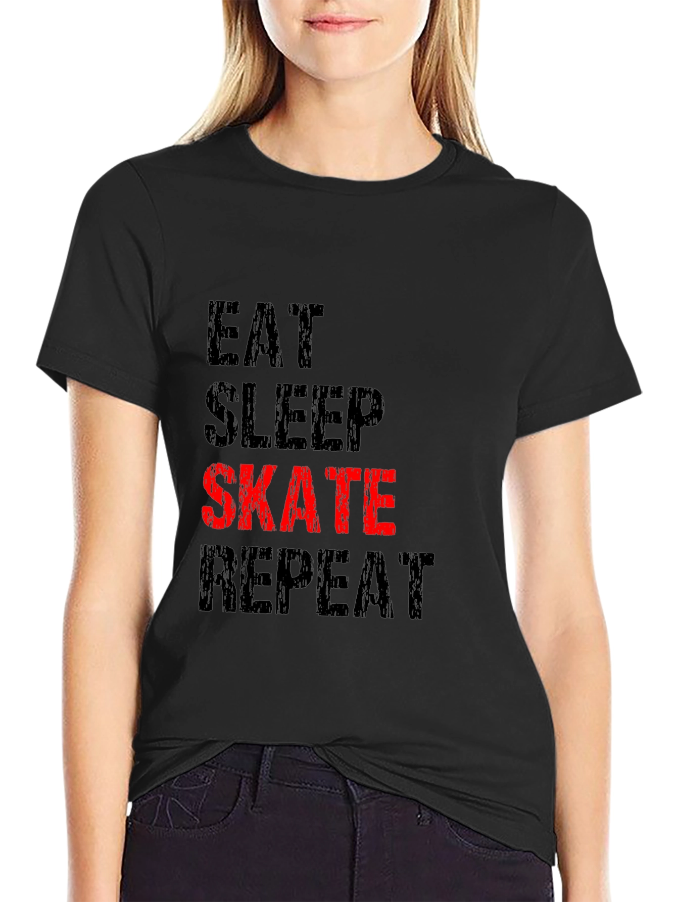 Eat Sleep Skate Repeat Graphic T-Shirt