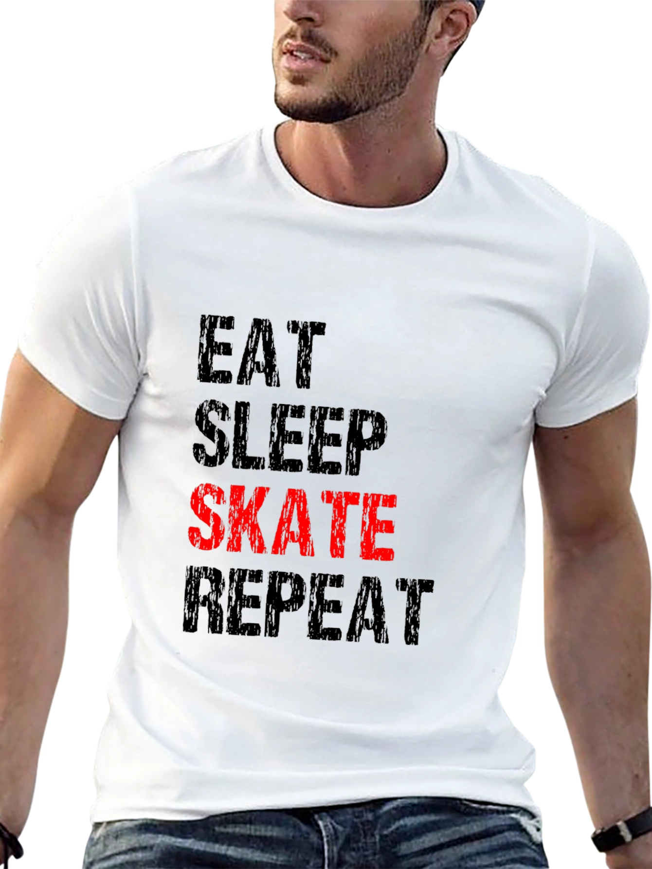 Eat Sleep Skate Repeat Graphic T-Shirt