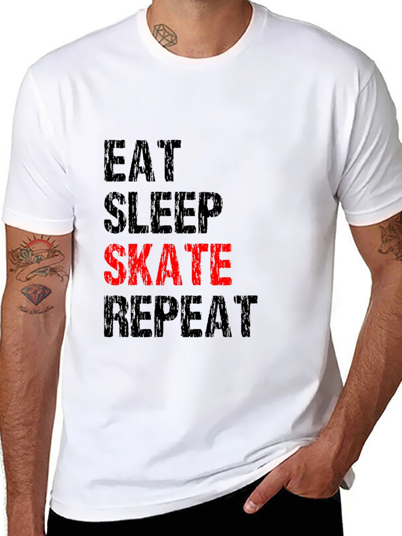 Eat Sleep Skate Repeat Graphic T-Shirt