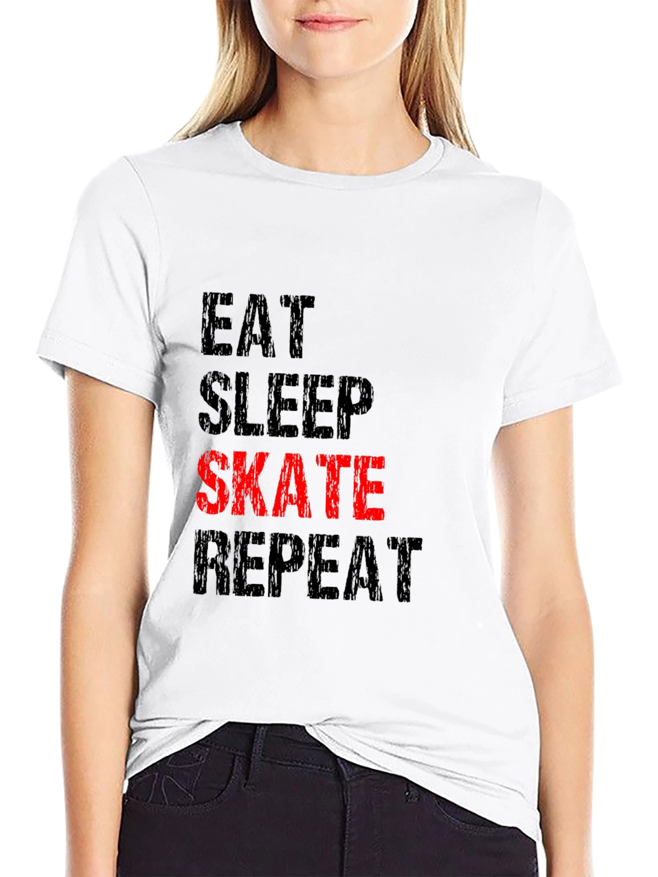 Eat Sleep Skate Repeat Graphic T-Shirt