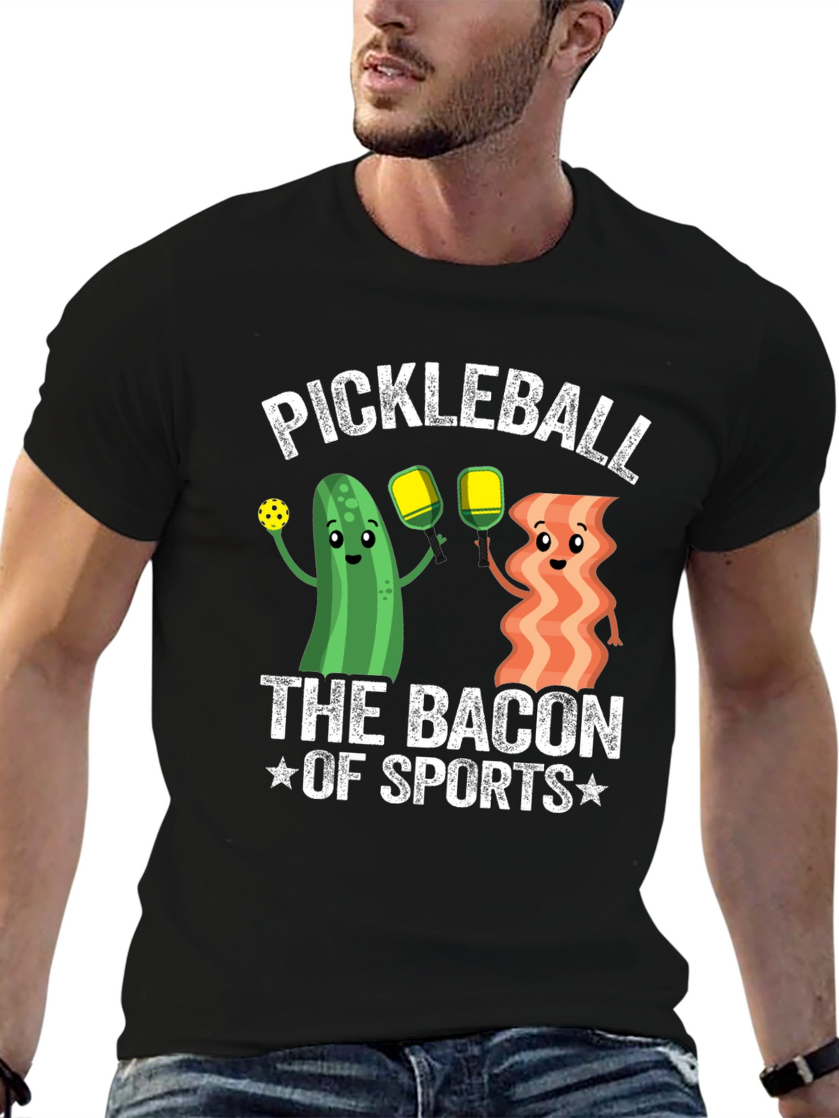 Pickleball Bacon of Sports Graphic Tee