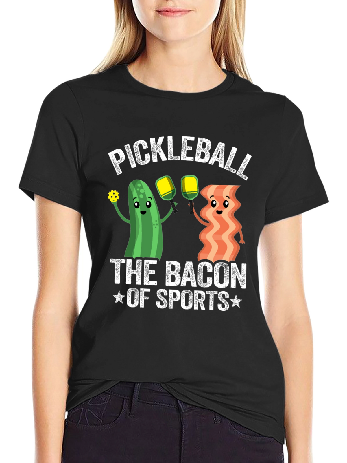 Pickleball Bacon of Sports Graphic Tee