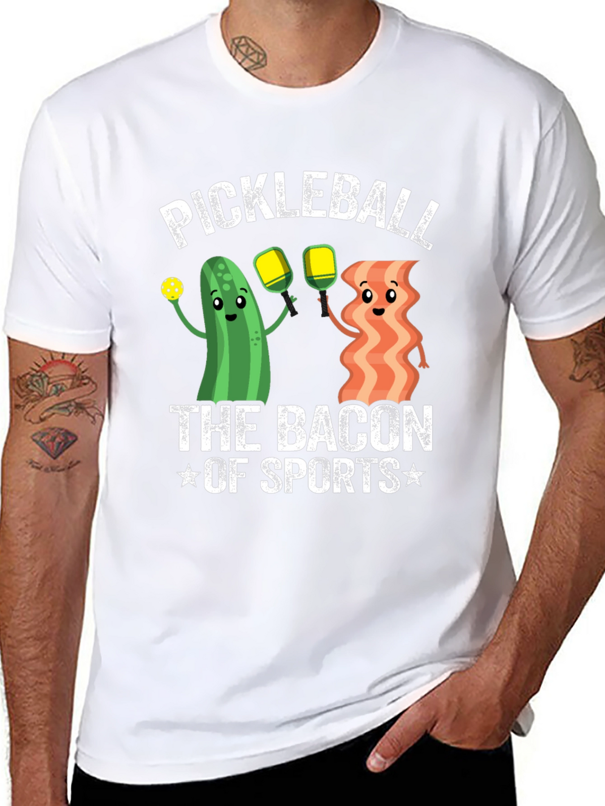 Pickleball Bacon of Sports Graphic Tee