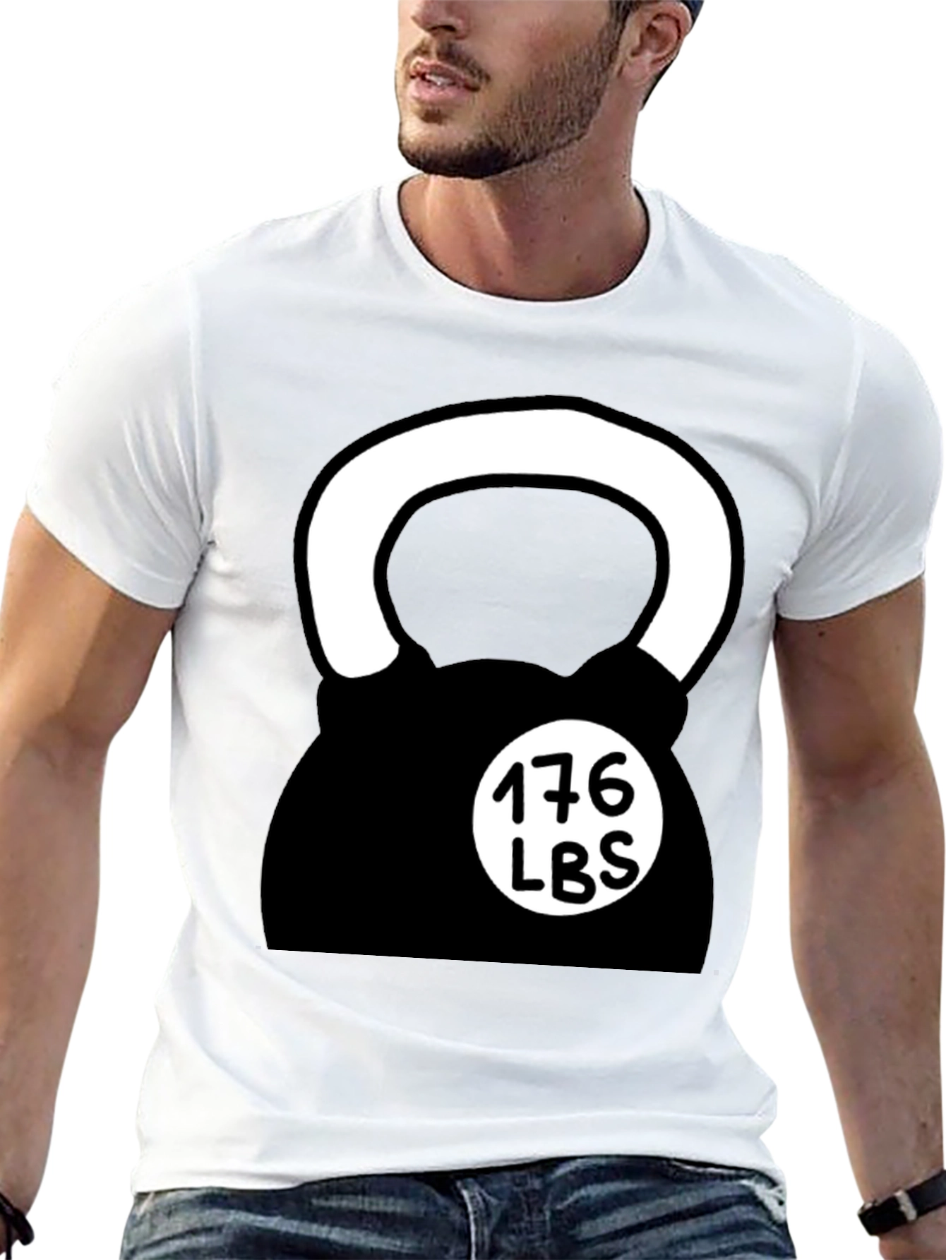 Weightlifting Kettlebell Black T-Shirt