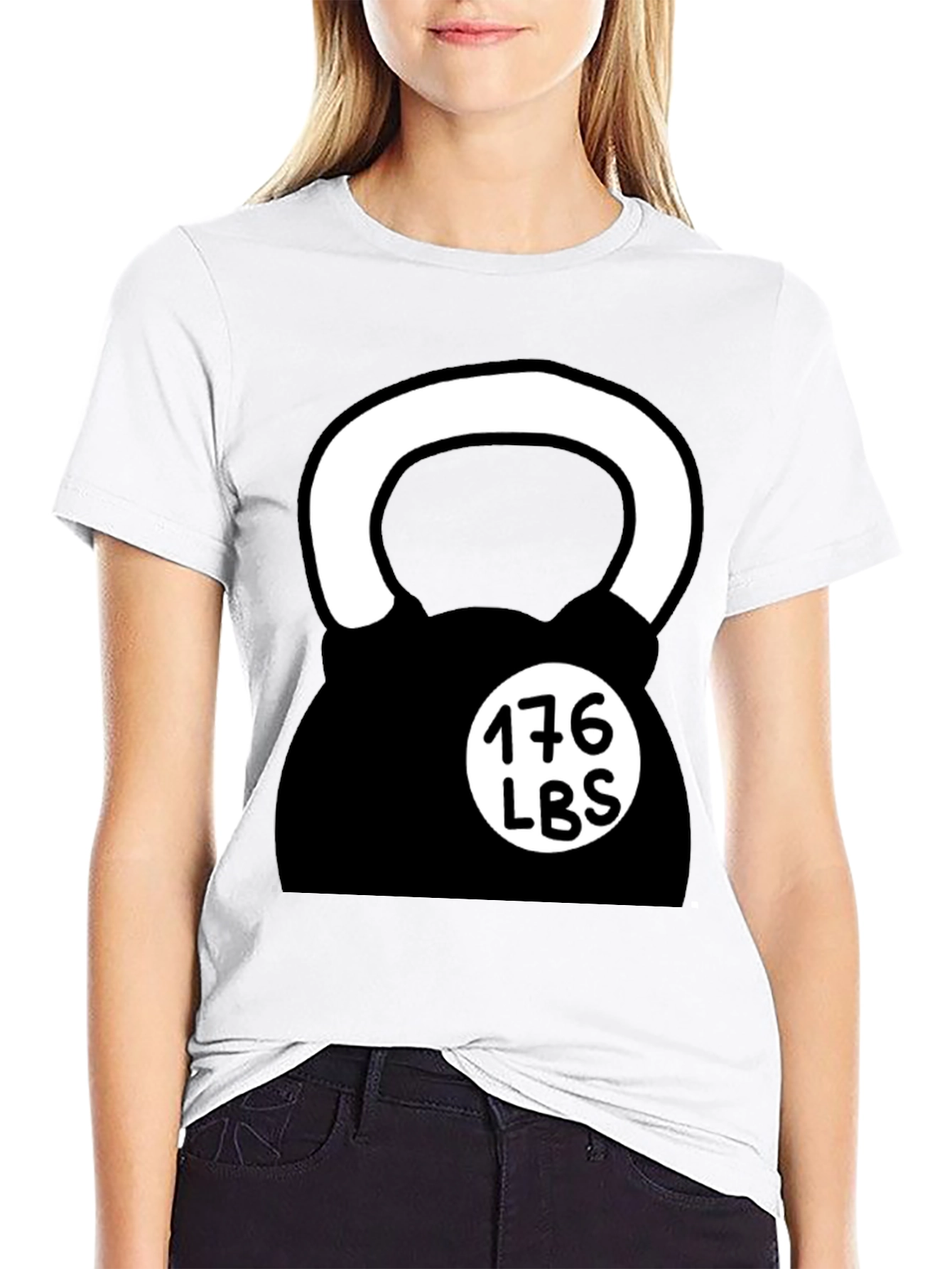 Weightlifting Kettlebell Black T-Shirt