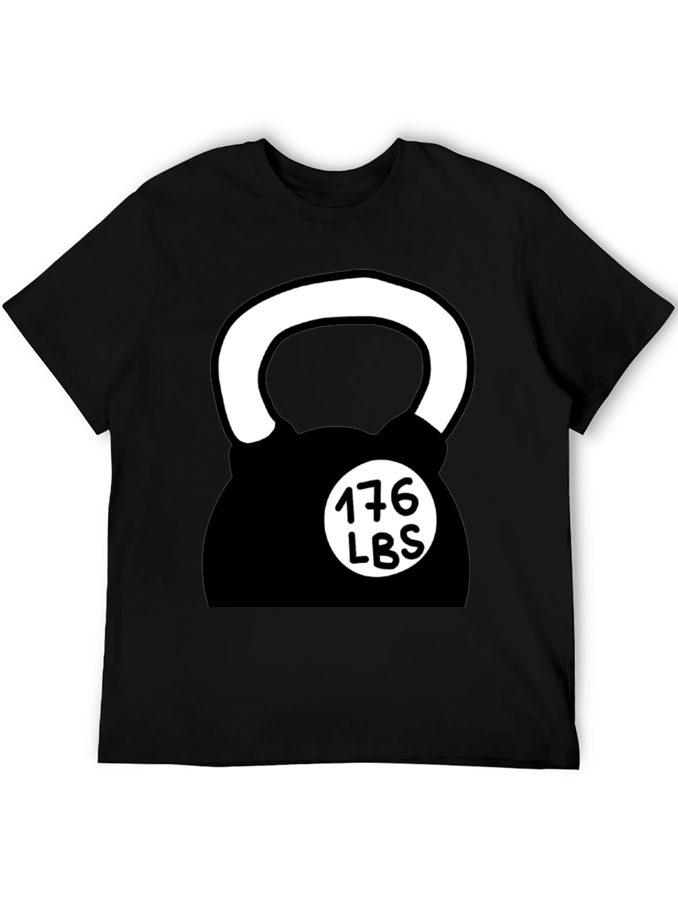 Weightlifting Kettlebell Black T-Shirt