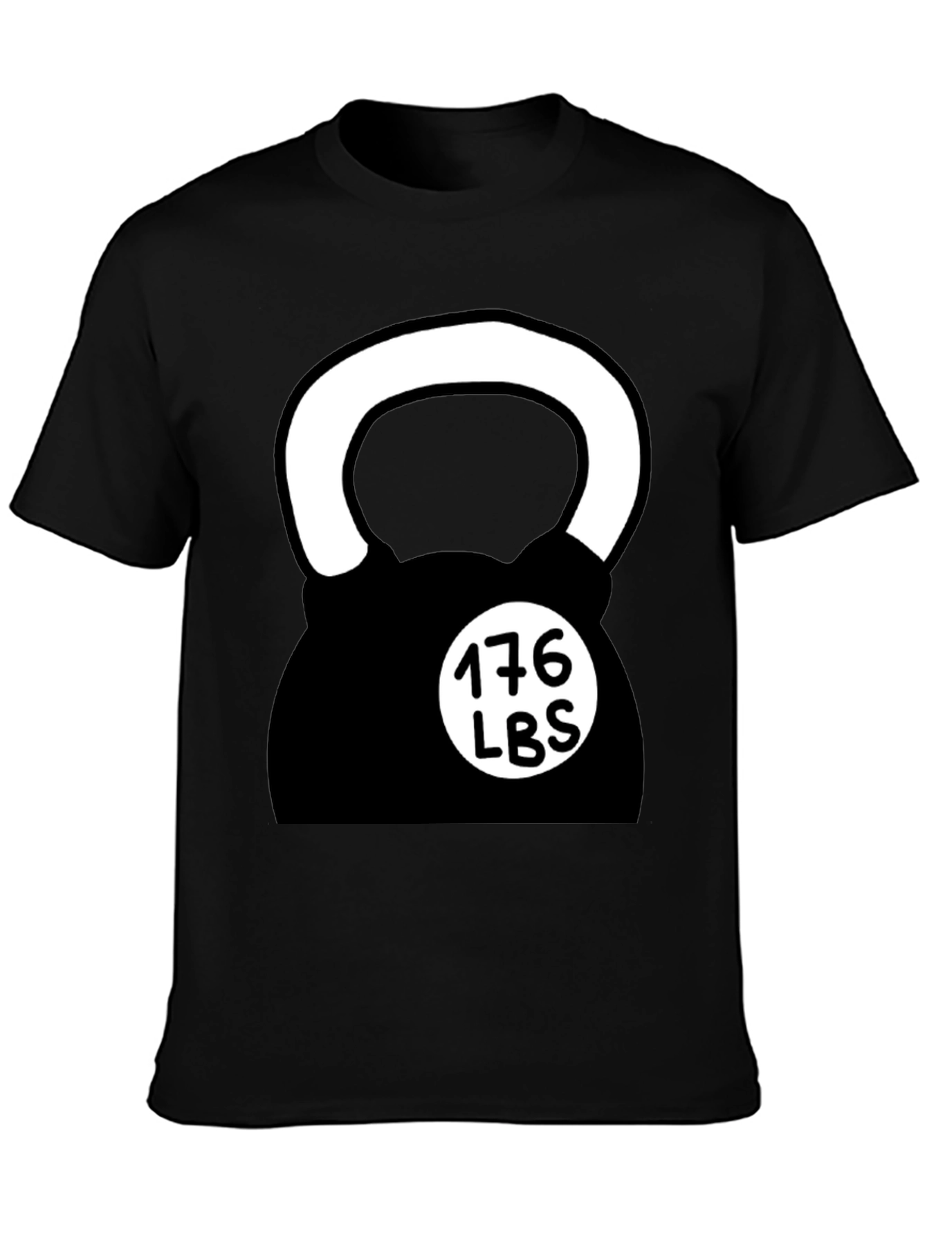 Weightlifting Kettlebell Black T-Shirt