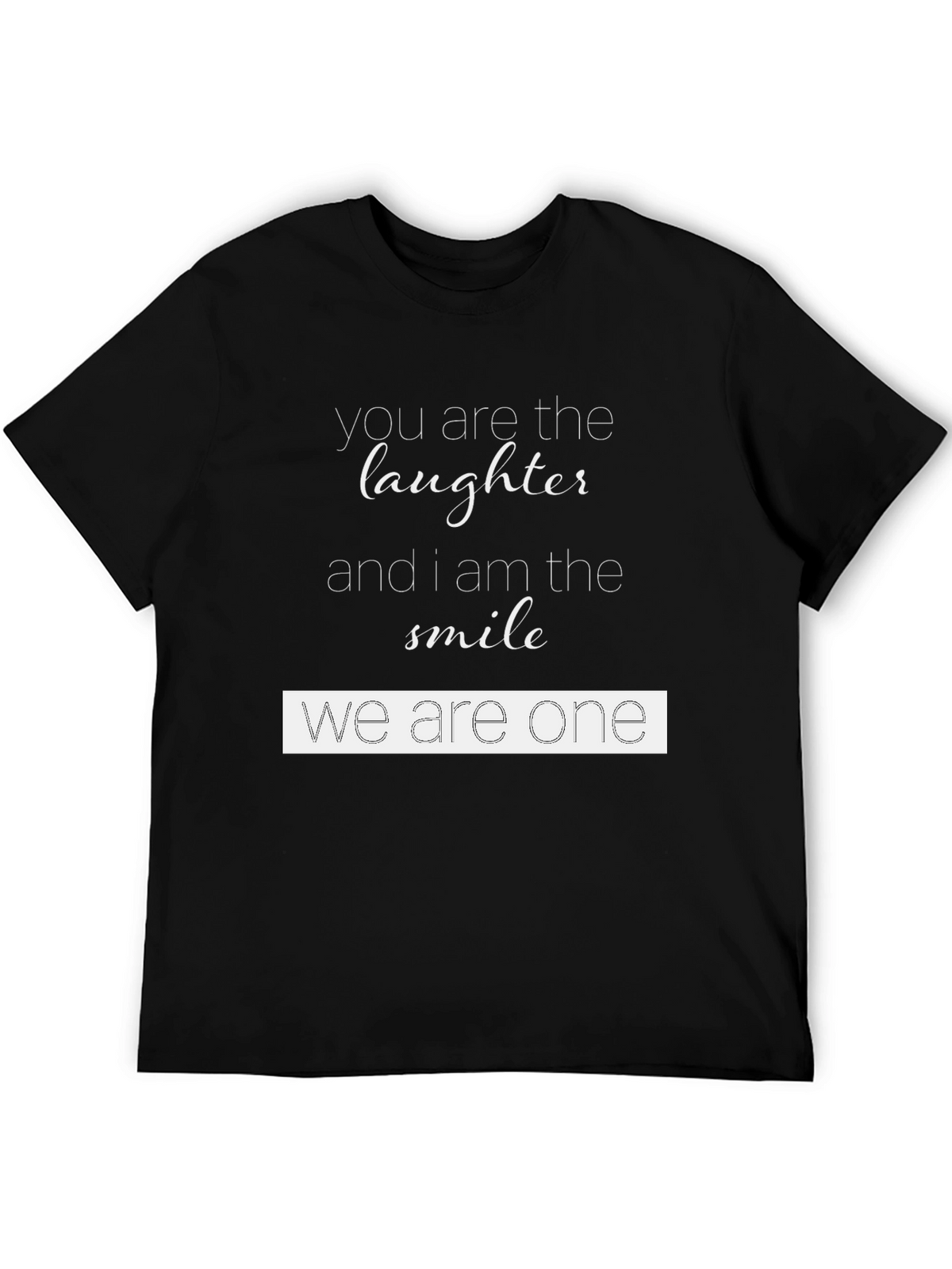 Laughter and Smile Graphic Tee - Soft Cotton Blend