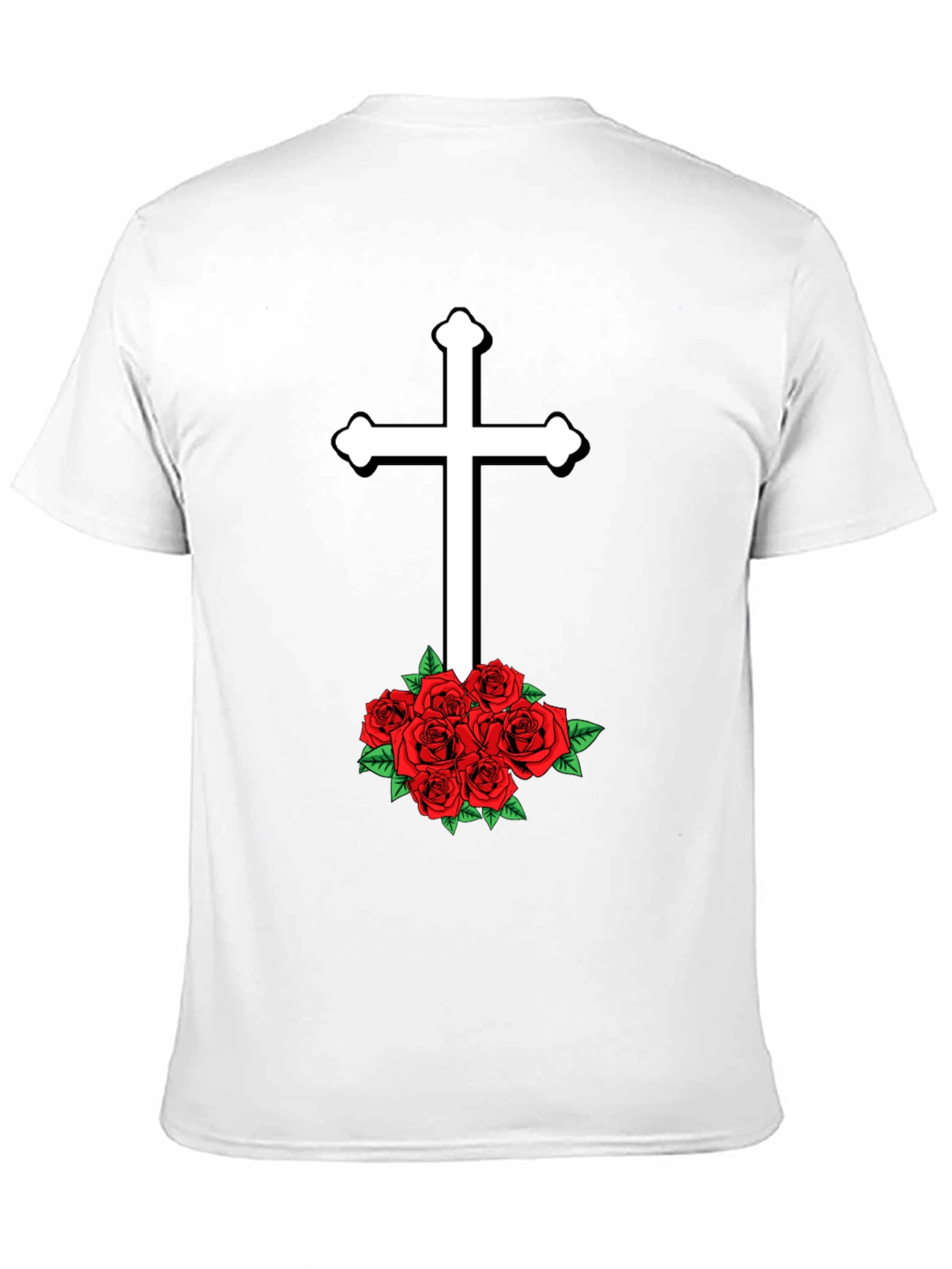 Cross & Roses Graphic T-Shirt