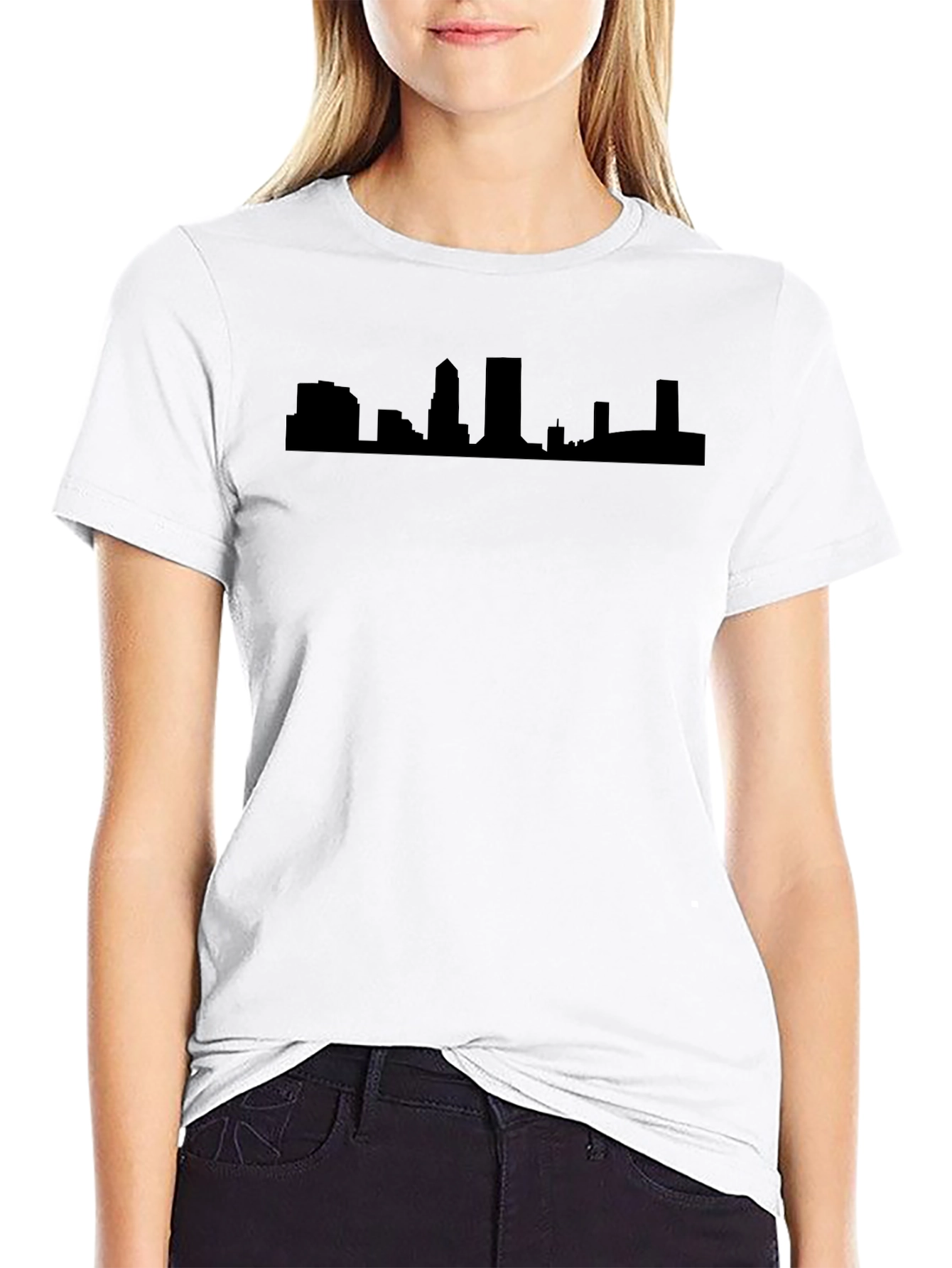 Cityscape Silhouette T-Shirt - Modern Urban Style