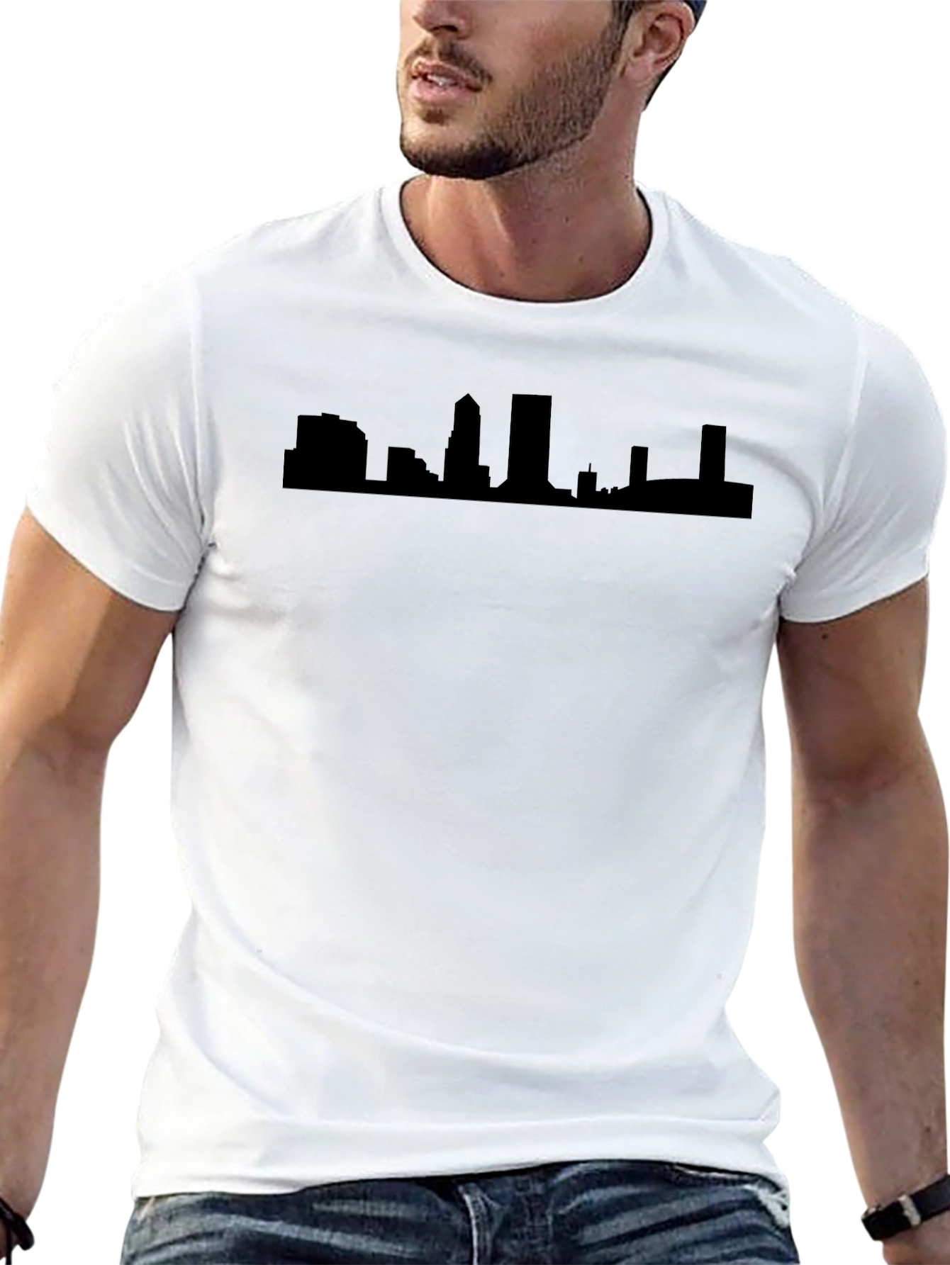 Cityscape Silhouette T-Shirt - Modern Urban Style