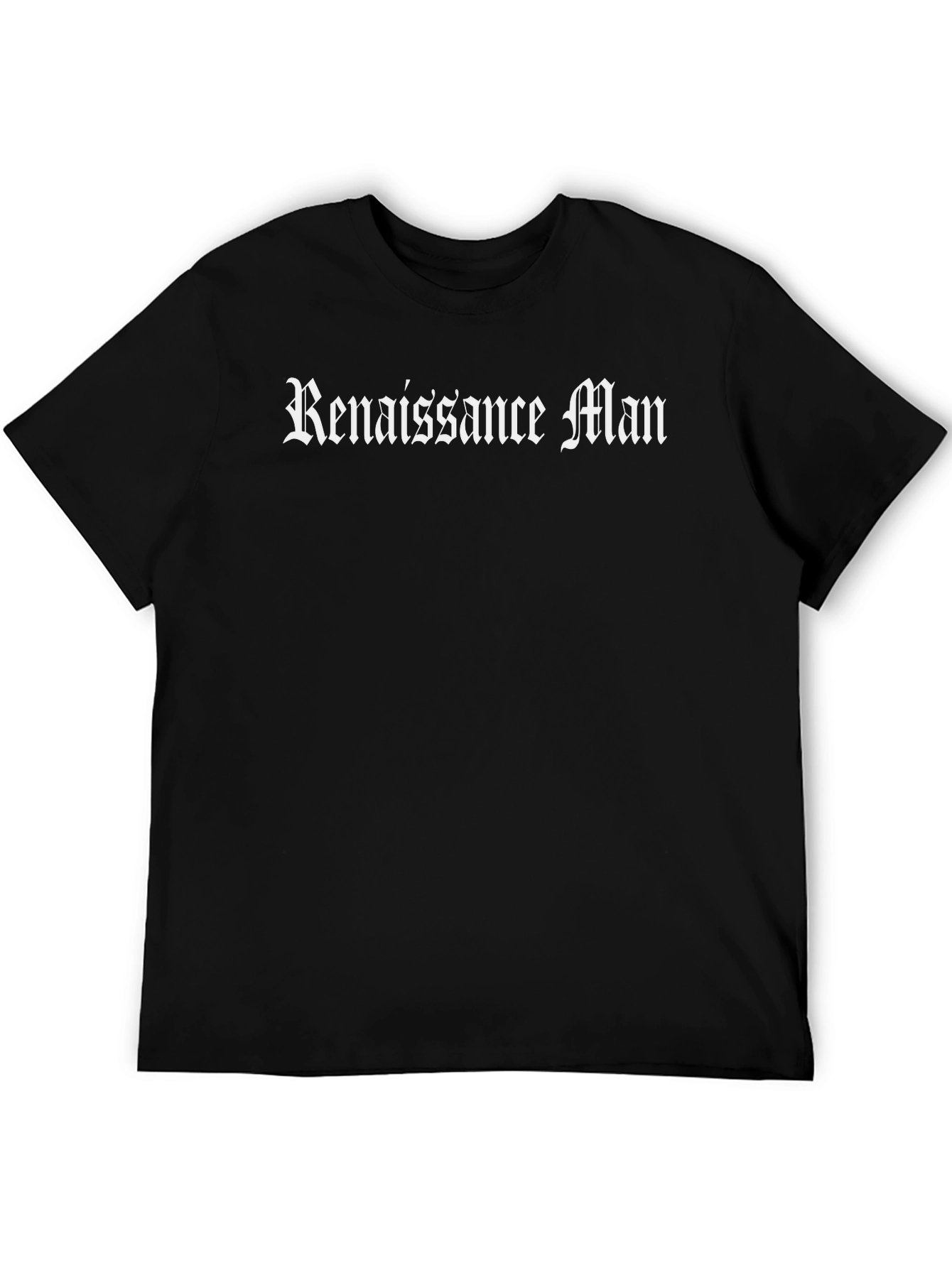 Renaissance Man Graphic Tee - Stylish Black T-Shirt