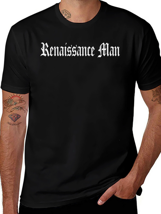 Renaissance Man Graphic Tee - Stylish Black T-Shirt