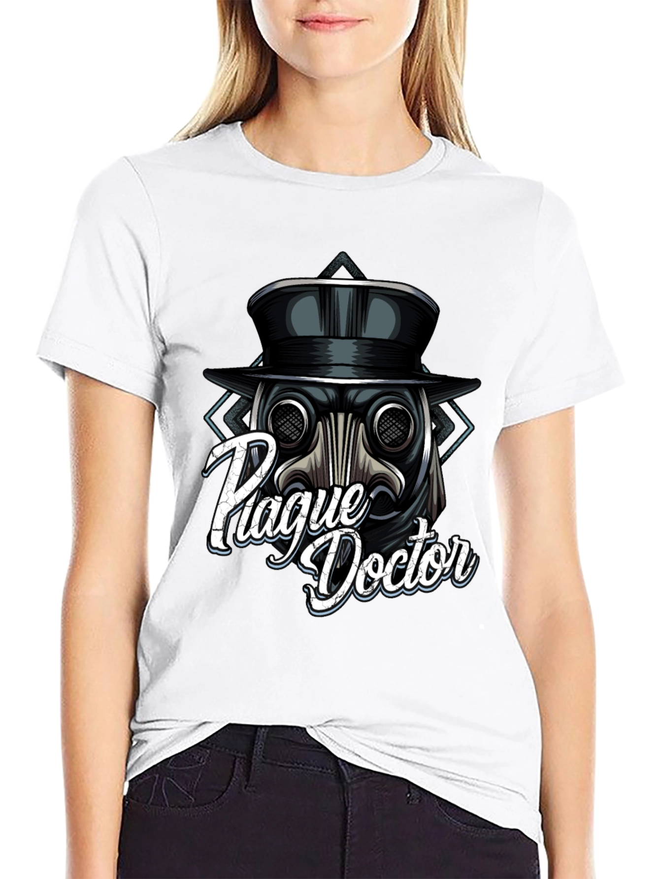 Plague Doctor Graphic T-Shirt - Mens Black Tee