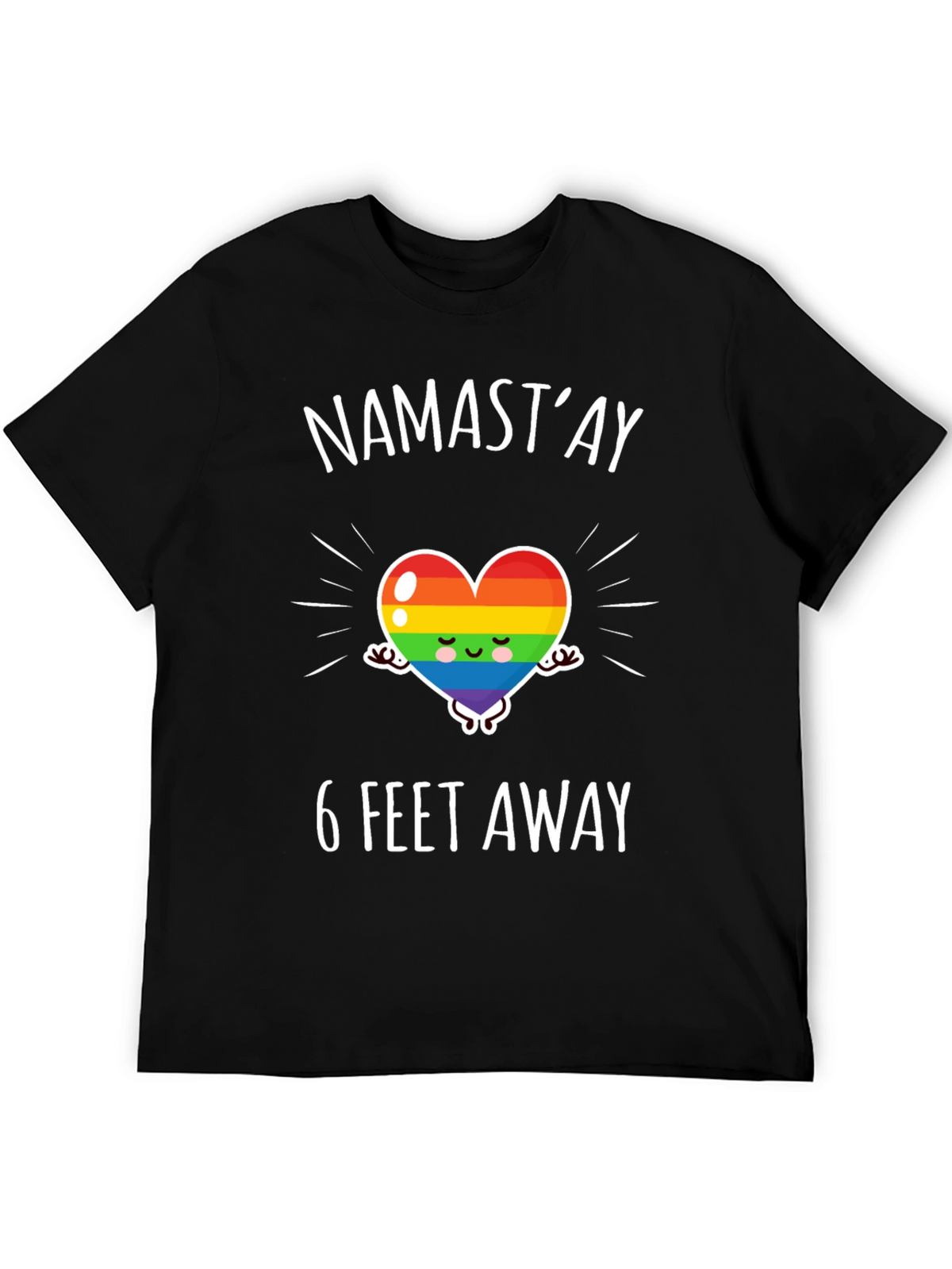 Namastay 6 Feet Away Graphic Tee