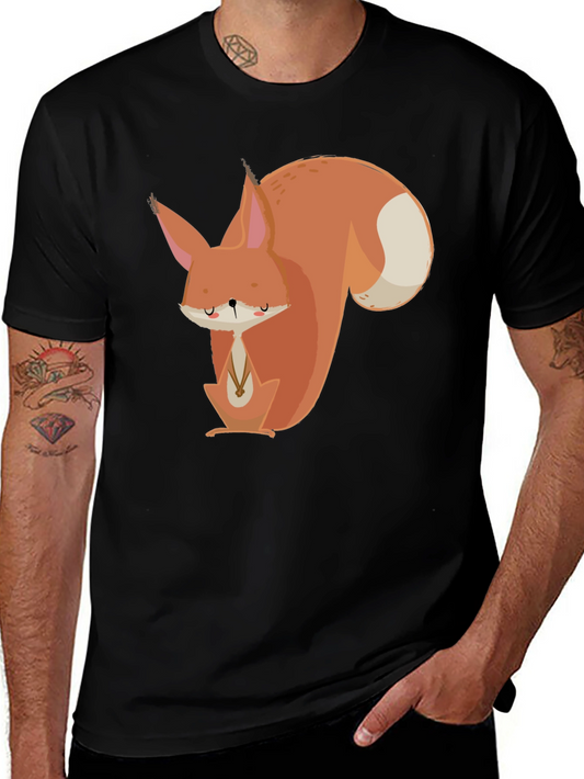 Squirrel Graphic Tee - Unisex Black T-Shirt