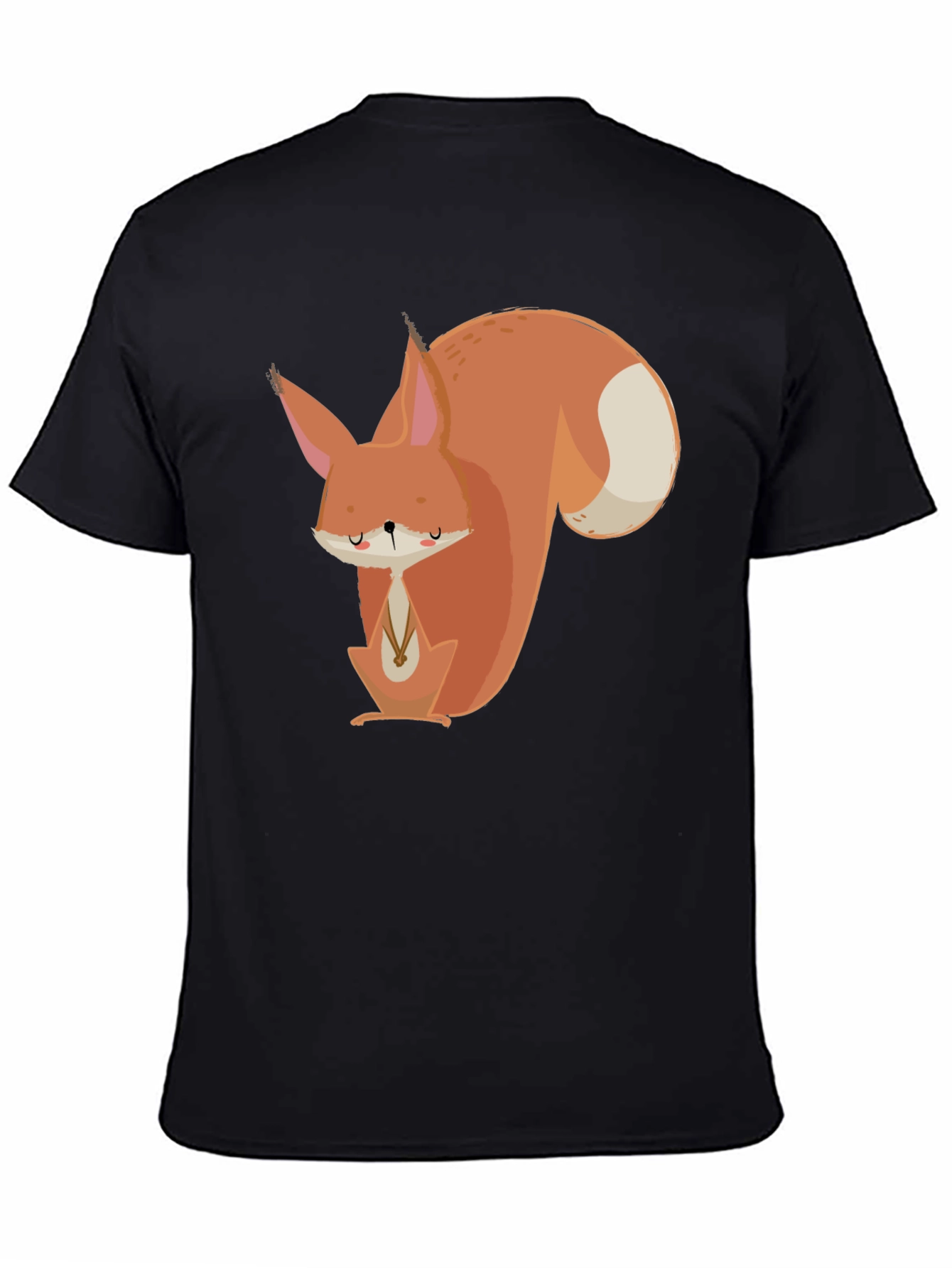 Squirrel Graphic Tee - Unisex Black T-Shirt