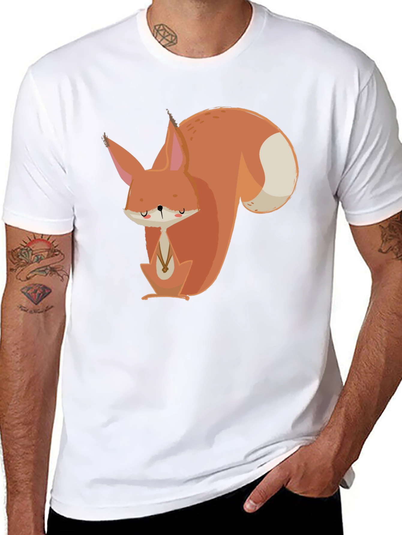 Squirrel Graphic Tee - Unisex Black T-Shirt