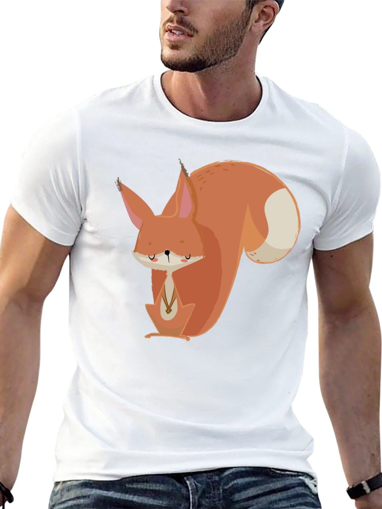Squirrel Graphic Tee - Unisex Black T-Shirt