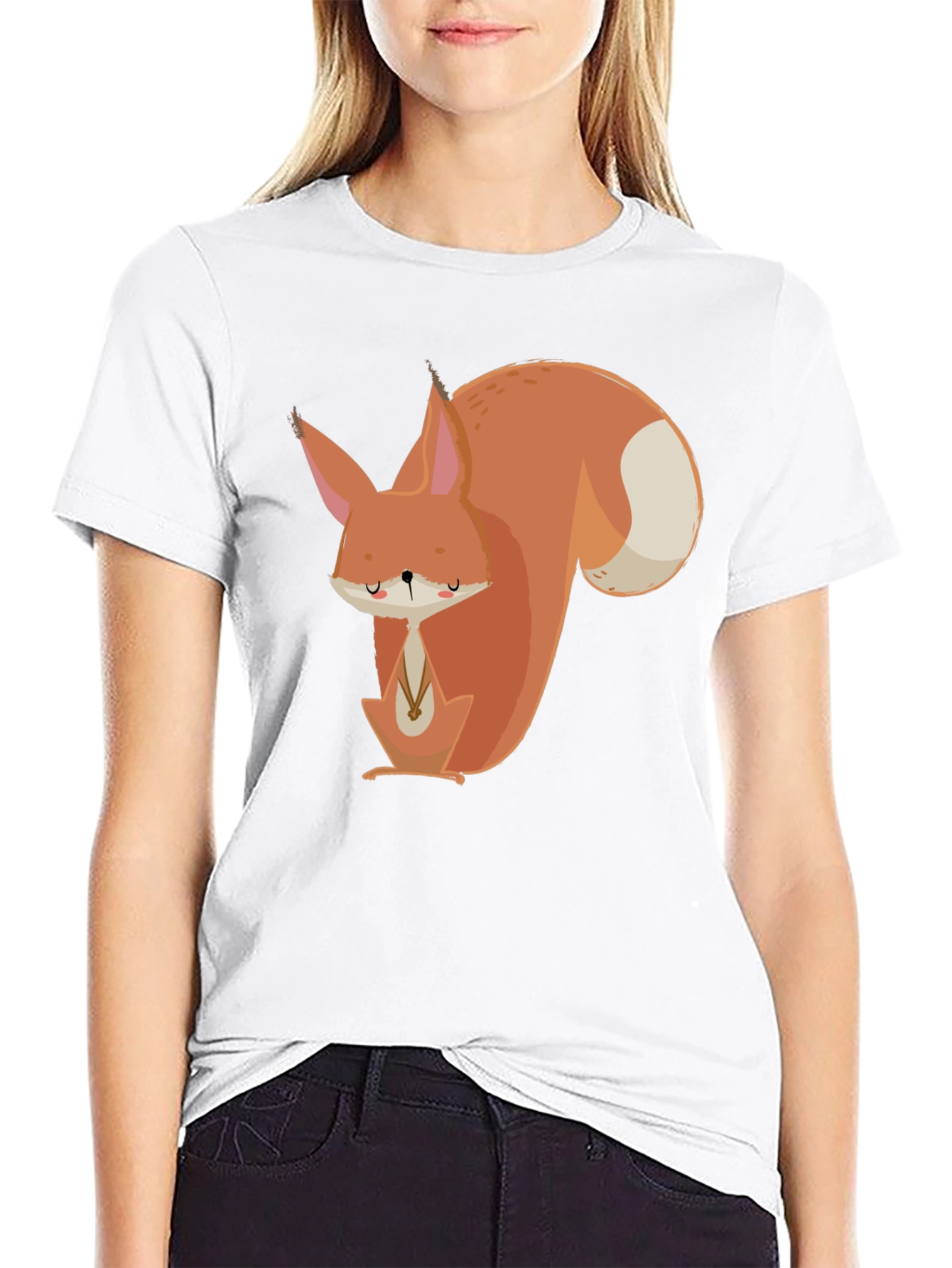 Squirrel Graphic Tee - Unisex Black T-Shirt