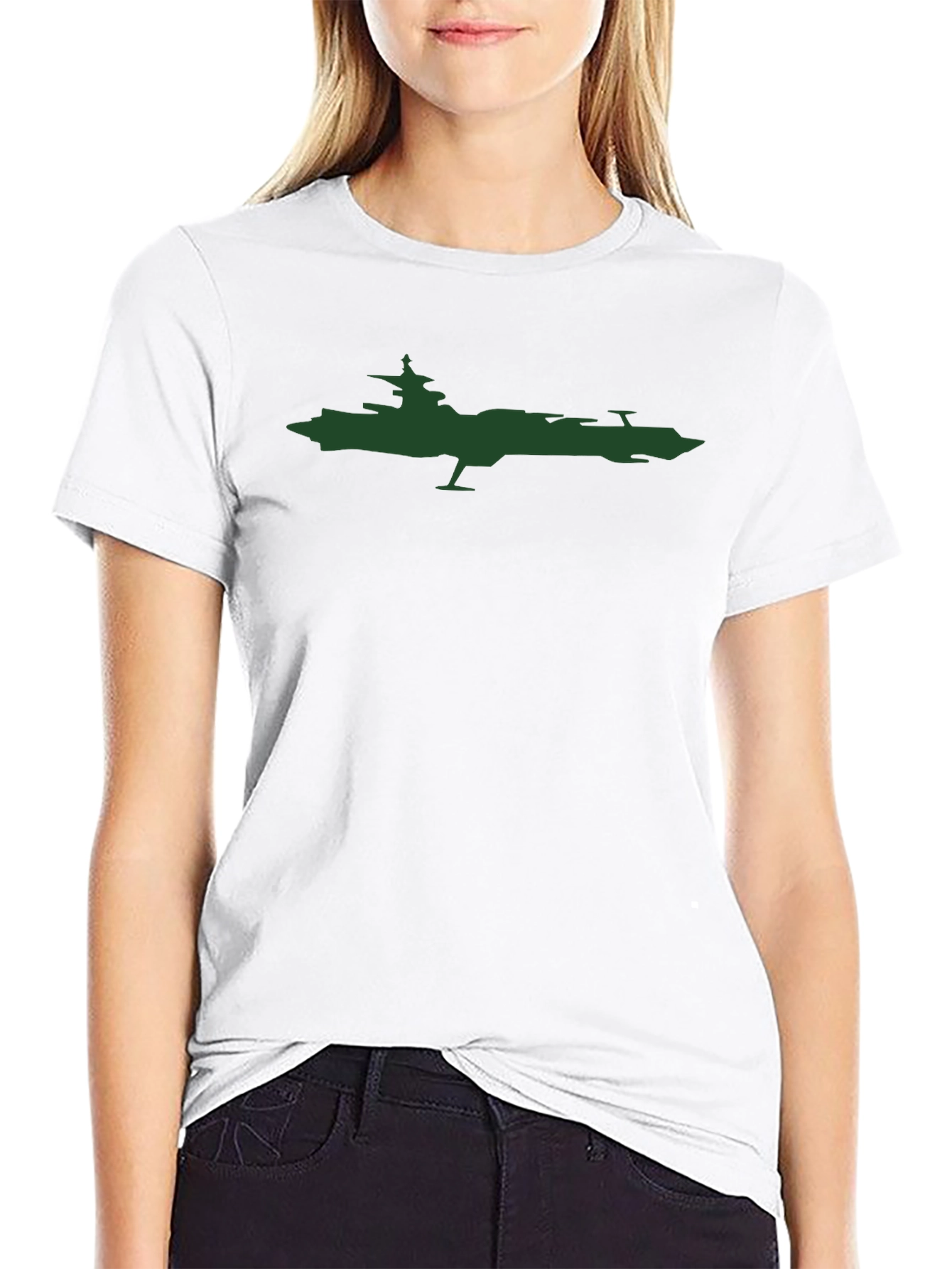 Space Battleship T-Shirt - Black
