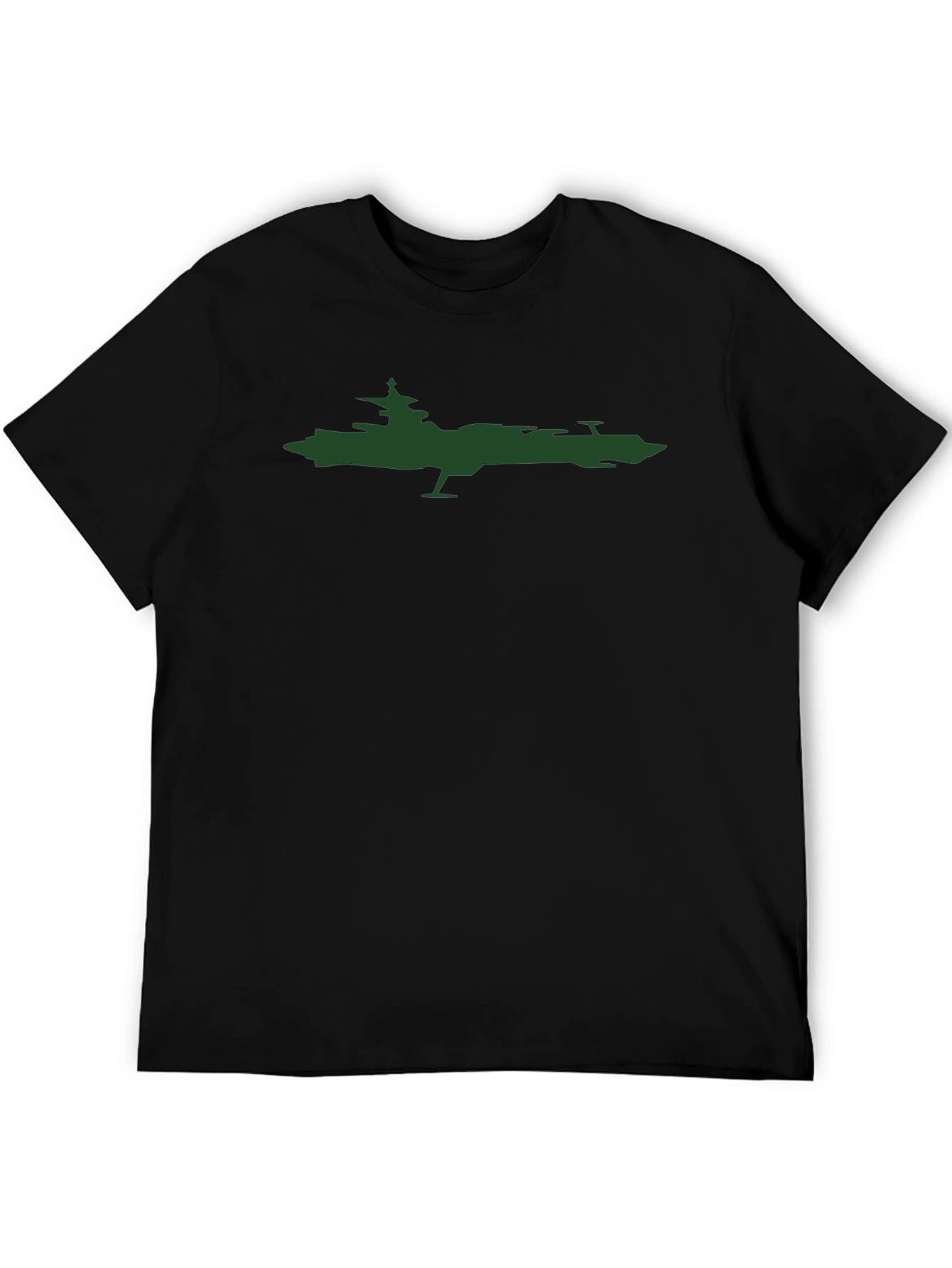 Space Battleship T-Shirt - Black