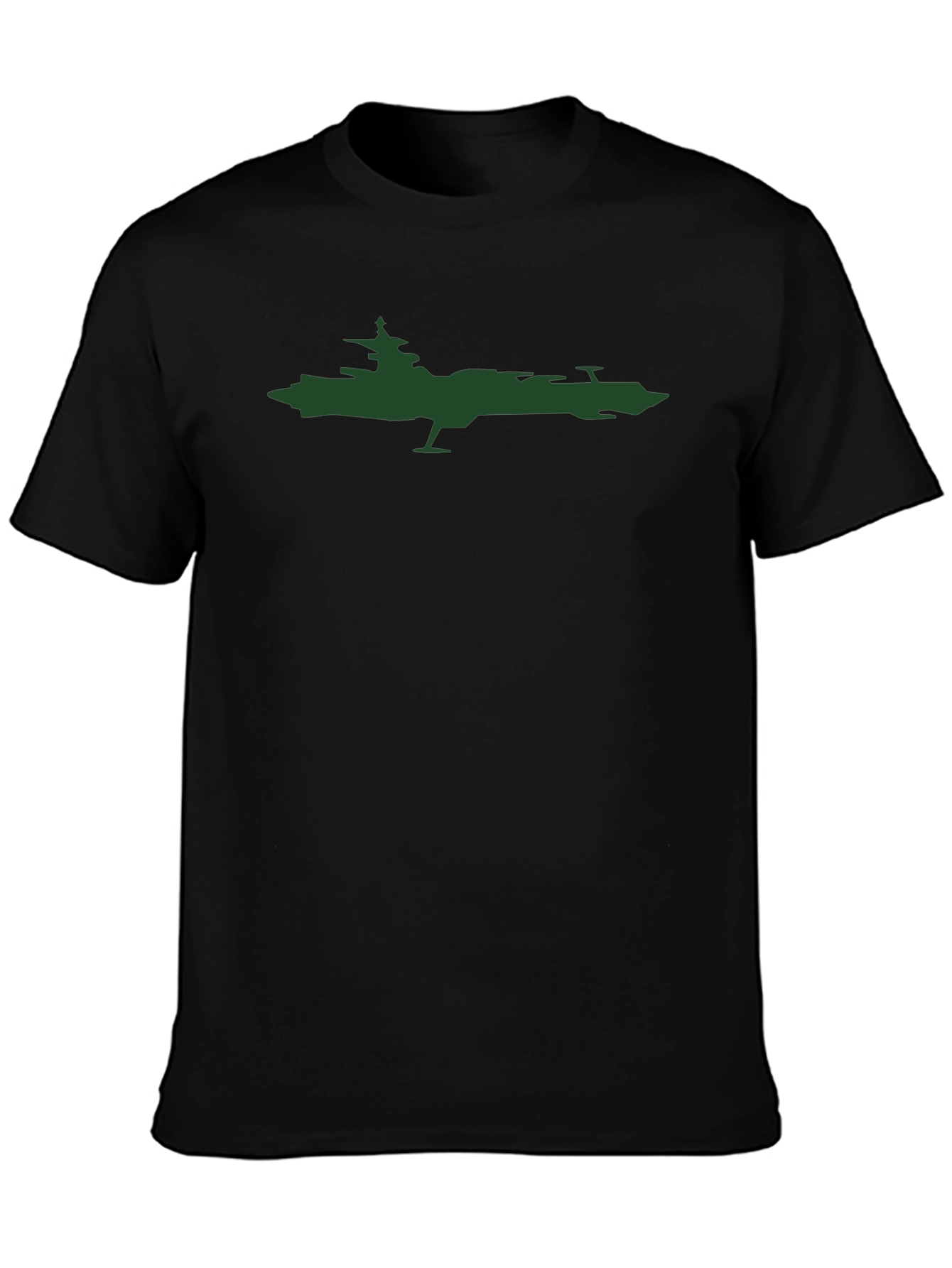 Space Battleship T-Shirt - Black
