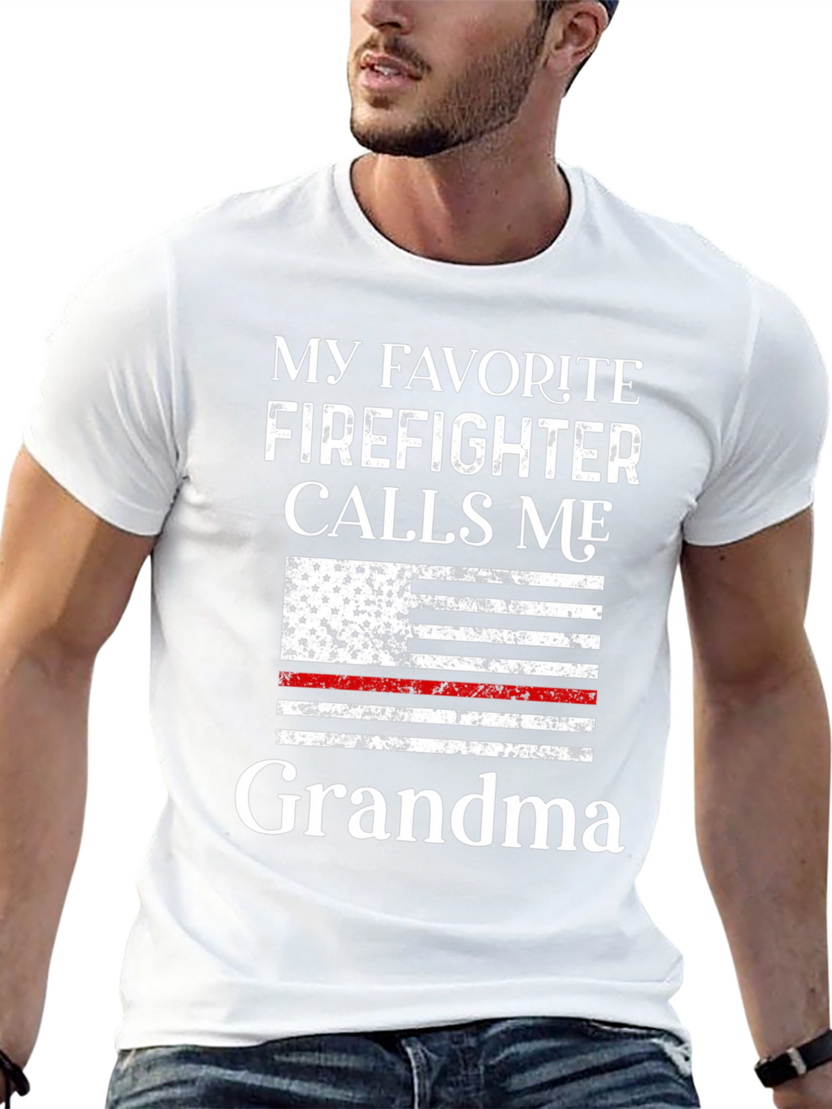 My Favorite Firefighter Calls Me Grandma T-Shirt