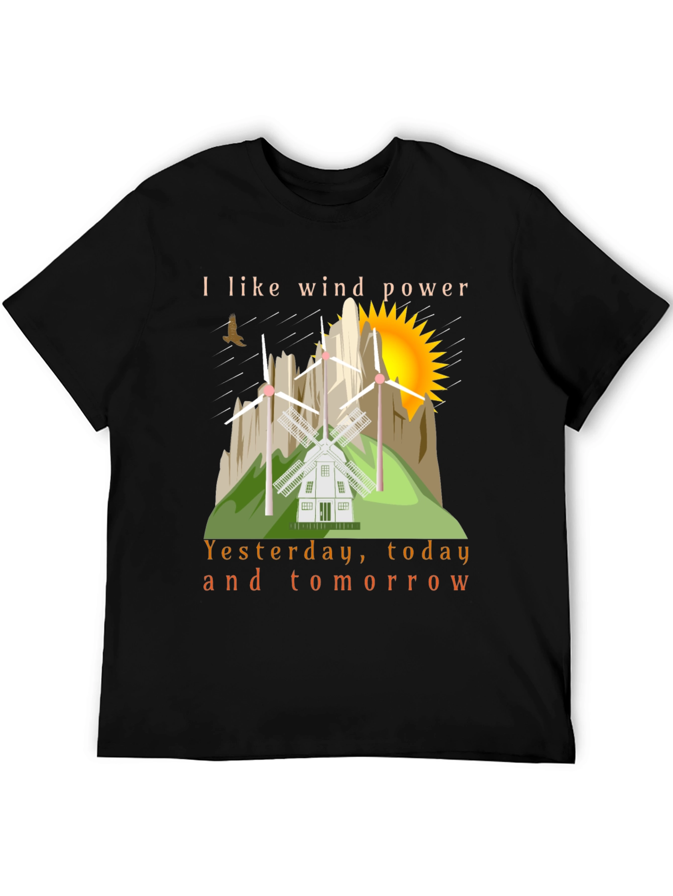 Wind Power T-Shirt - Eco Friendly Design