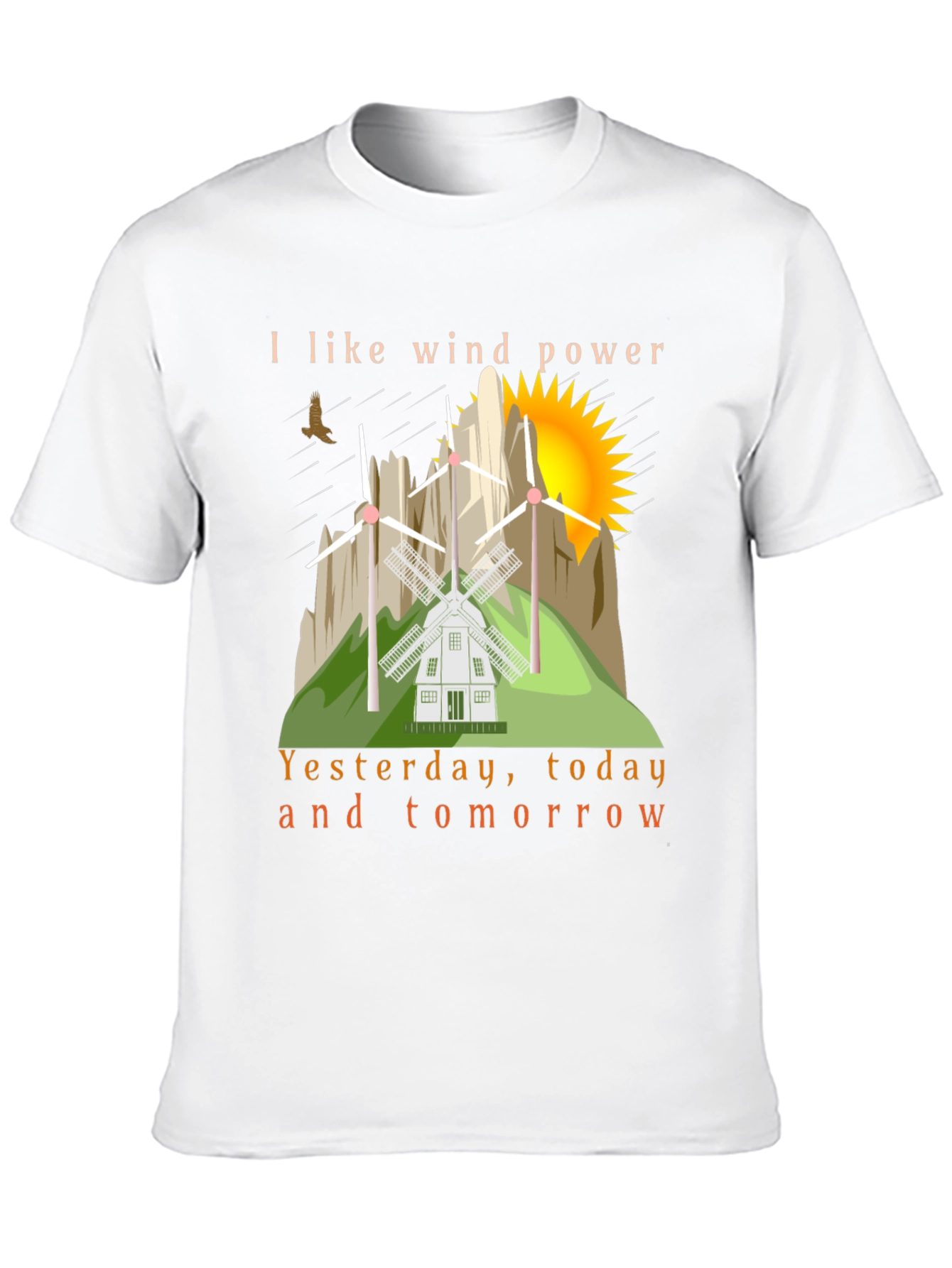 Wind Power T-Shirt - Eco Friendly Design