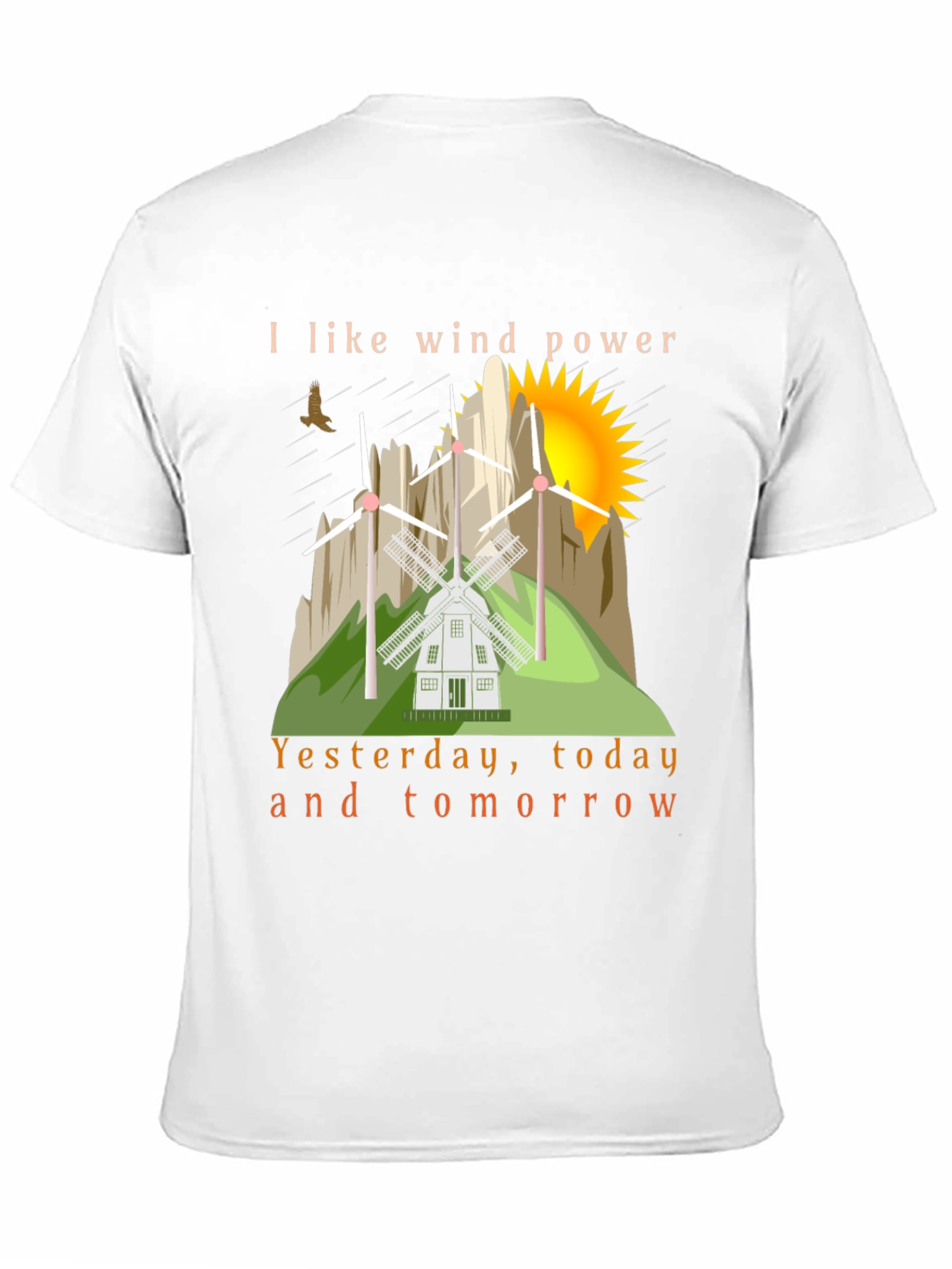 Wind Power T-Shirt - Eco Friendly Design