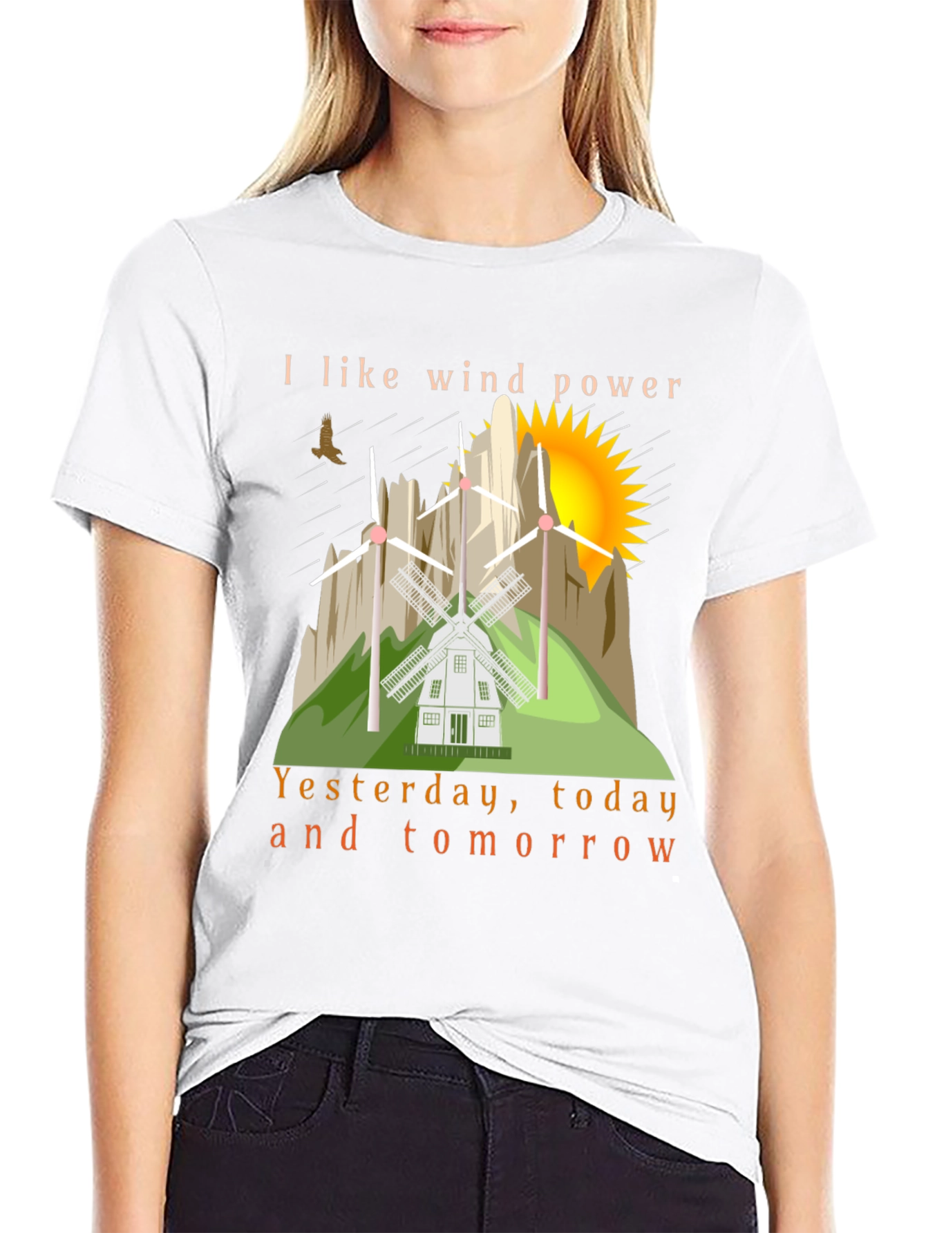 Wind Power T-Shirt - Eco Friendly Design