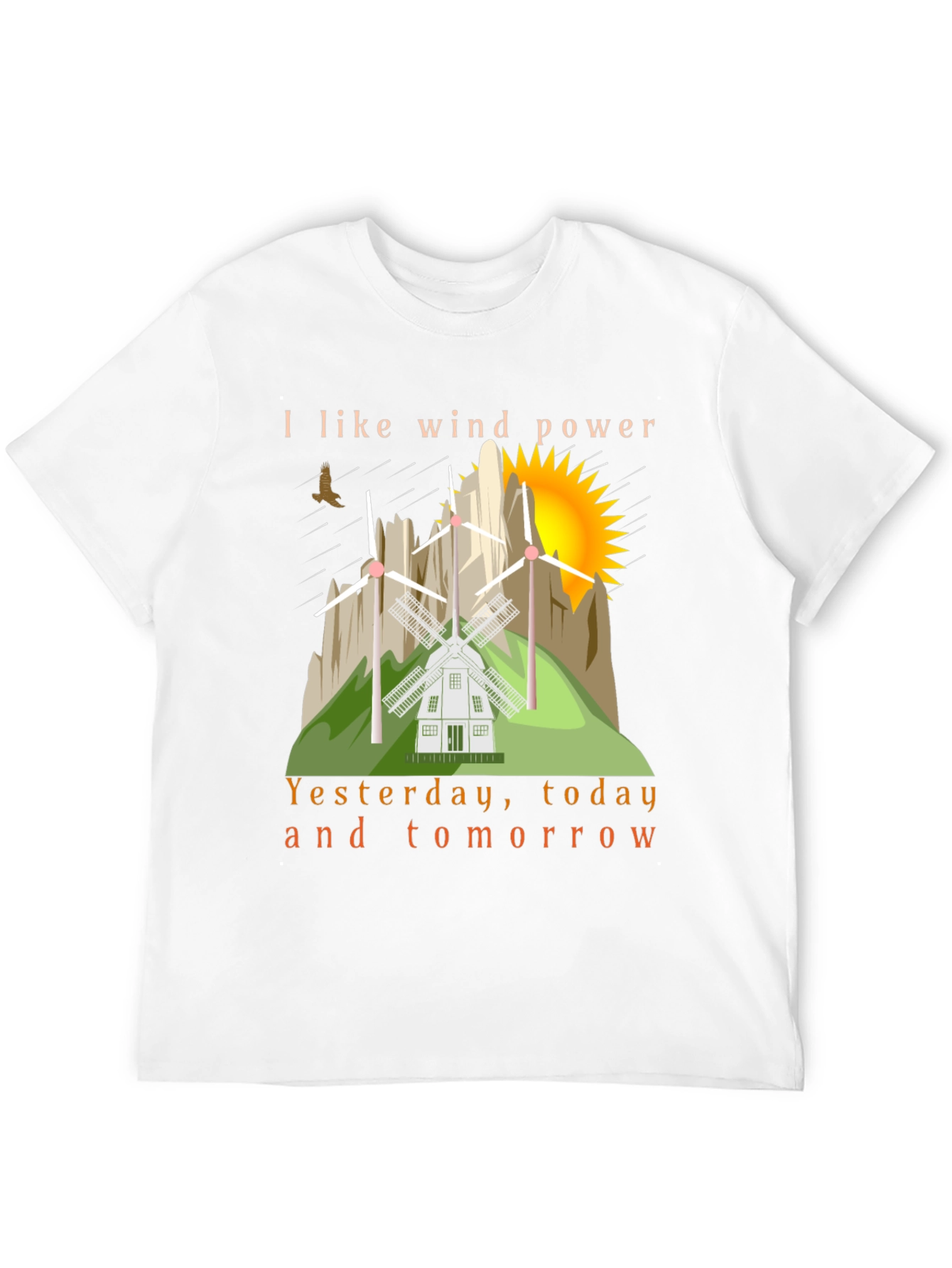 Wind Power T-Shirt - Eco Friendly Design