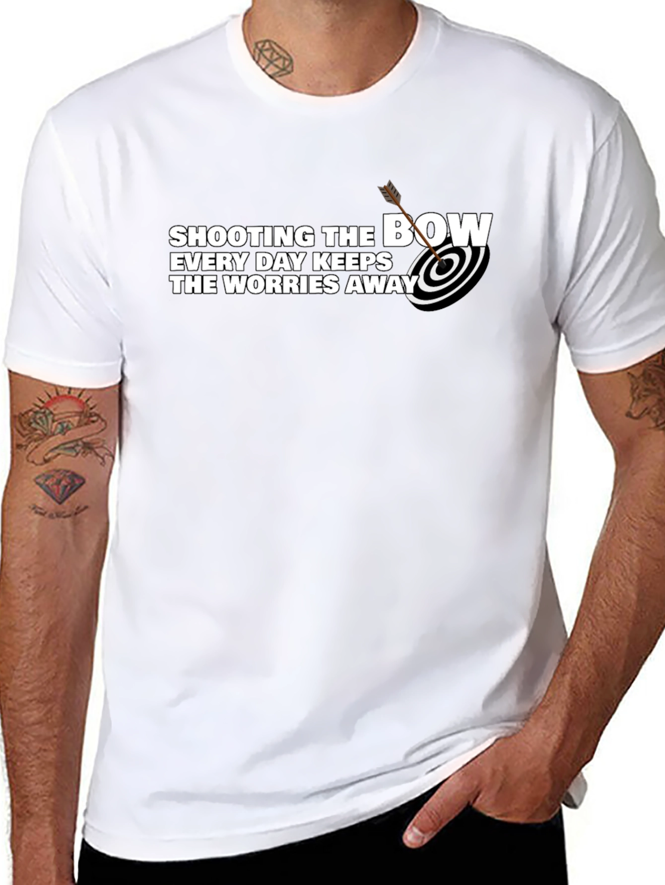 Shooting the Bow T-Shirt - Archery Target Tee