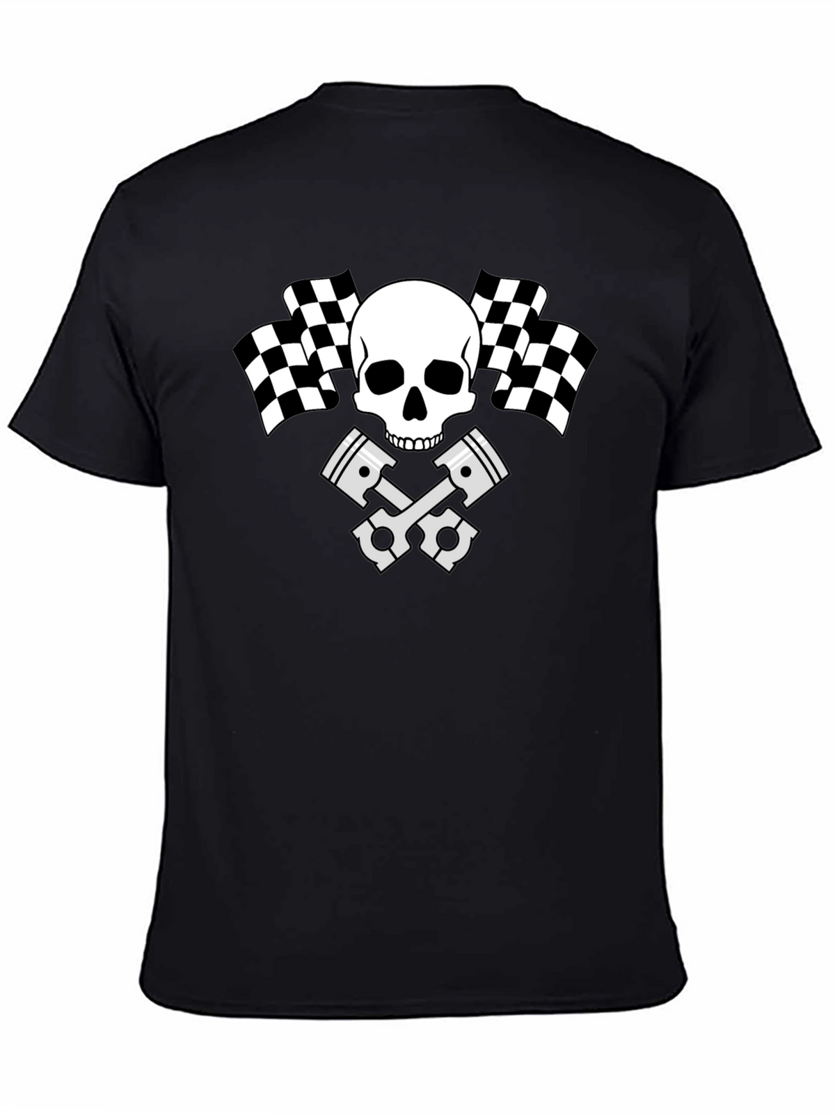 Skull Racing Piston T-Shirt