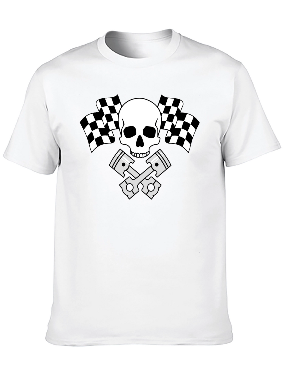 Skull Racing Piston T-Shirt