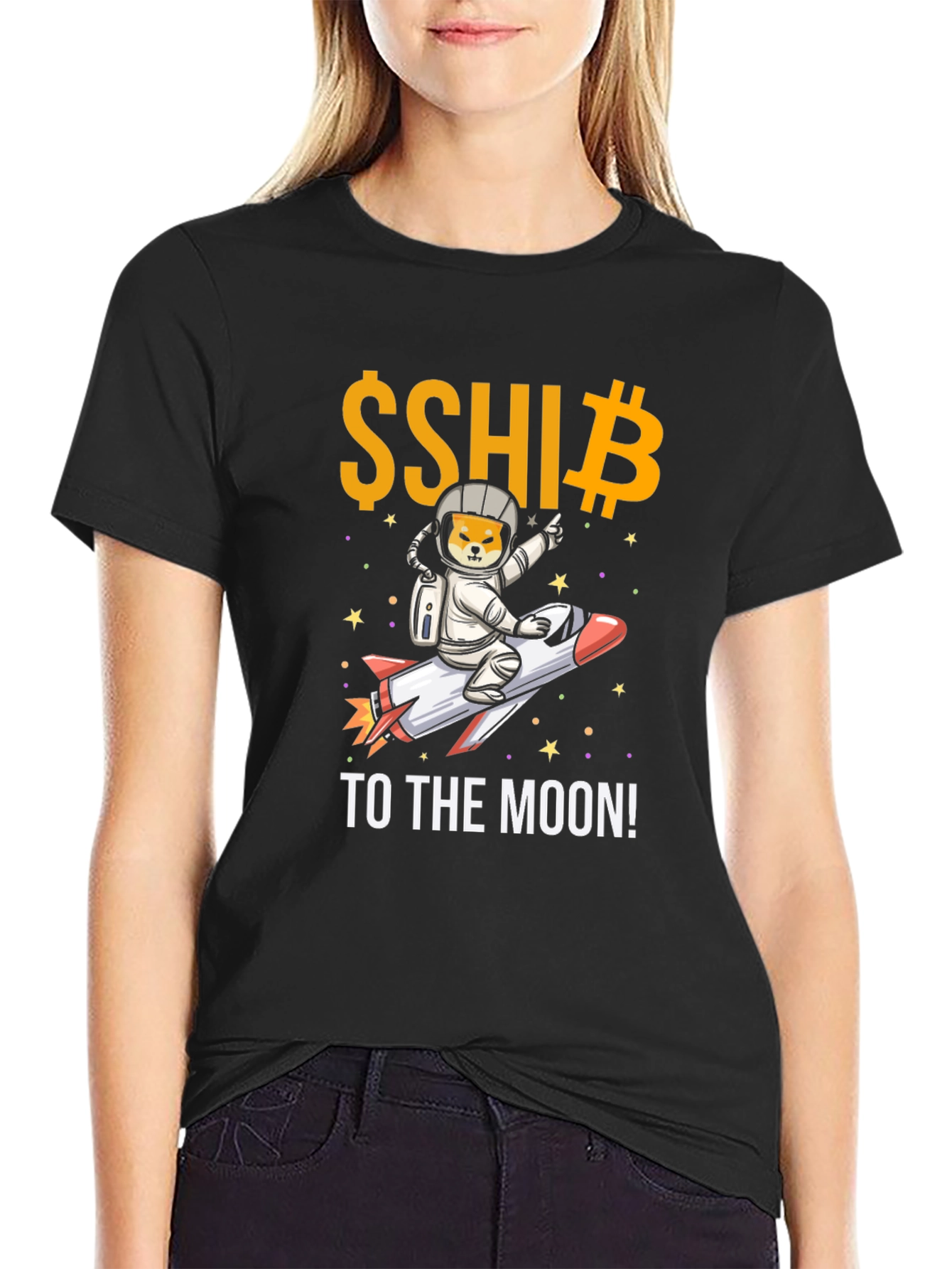 Shiba Inu Crypto To the Moon! Graphic Tee