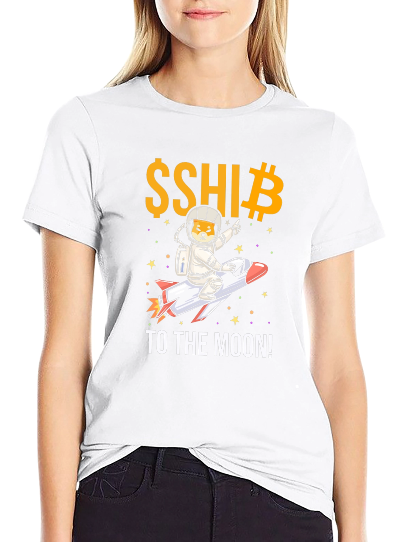 Shiba Inu Crypto To the Moon! Graphic Tee