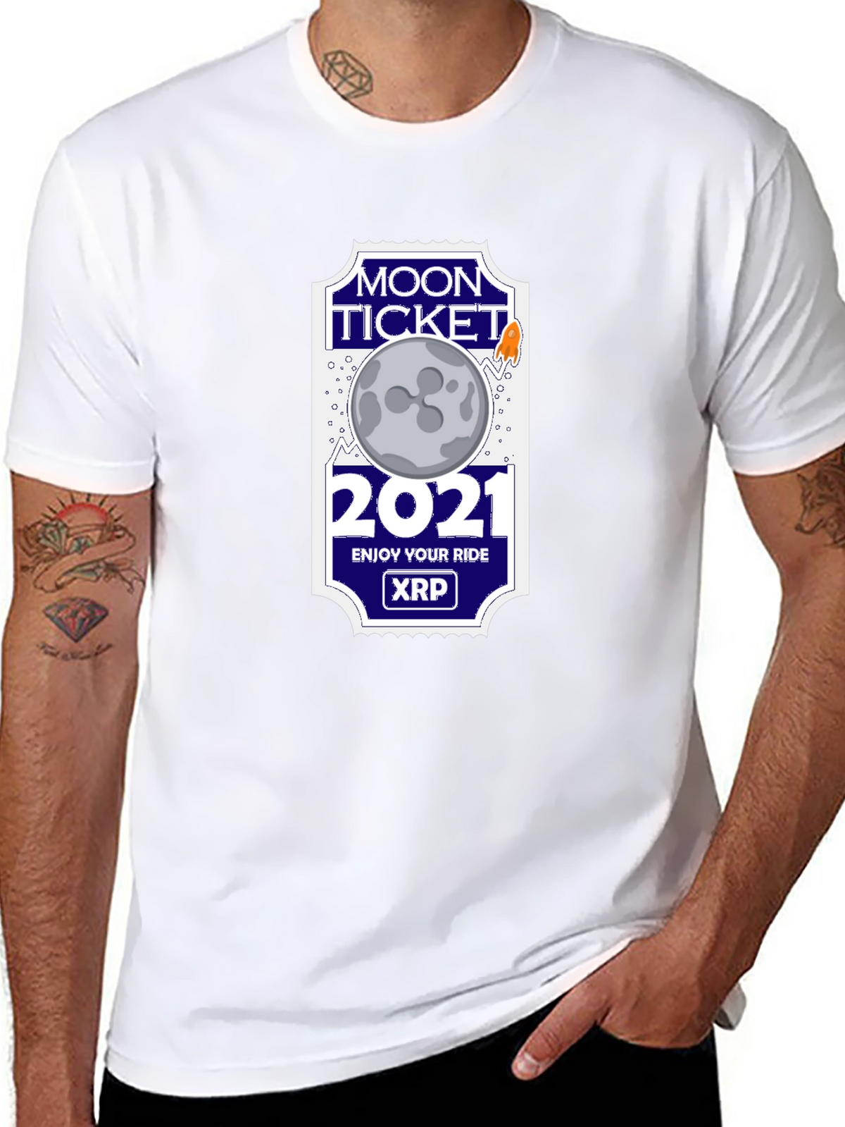 Moon Ticket 2021 XRP T-Shirt